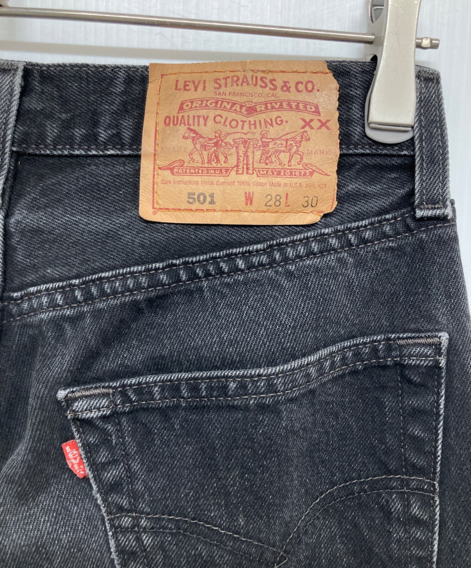 中古・古着通販】LEVI'S (リーバイス) 501 デニムパンツ ブラック