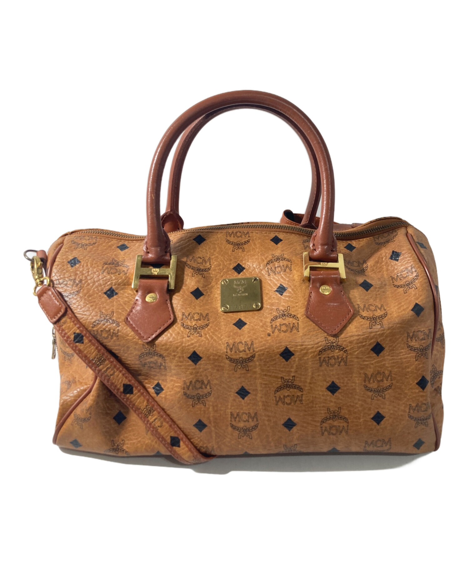中古・古着通販】MCM (エムシーエム) 2WAYボストンバッグ ブラウン 