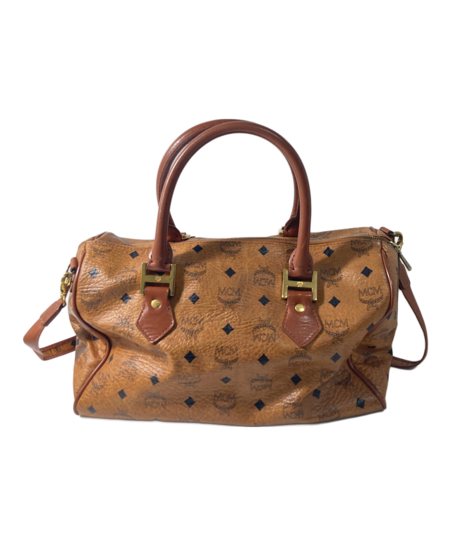 中古・古着通販】MCM (エムシーエム) 2WAYボストンバッグ ブラウン 