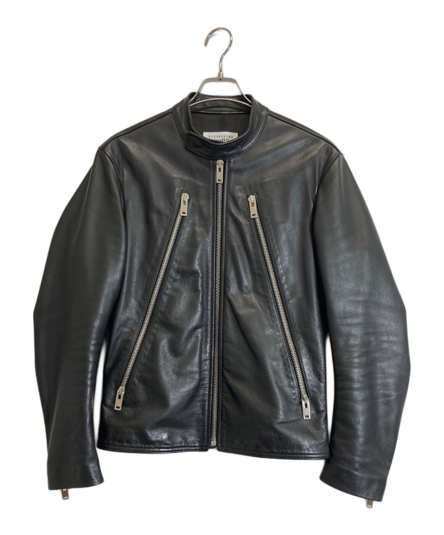 メゾンマルジェラ のライダースジャケット46 中古・古着通販】Maison Margiela (メゾンマルジェラ) ハの字レザー