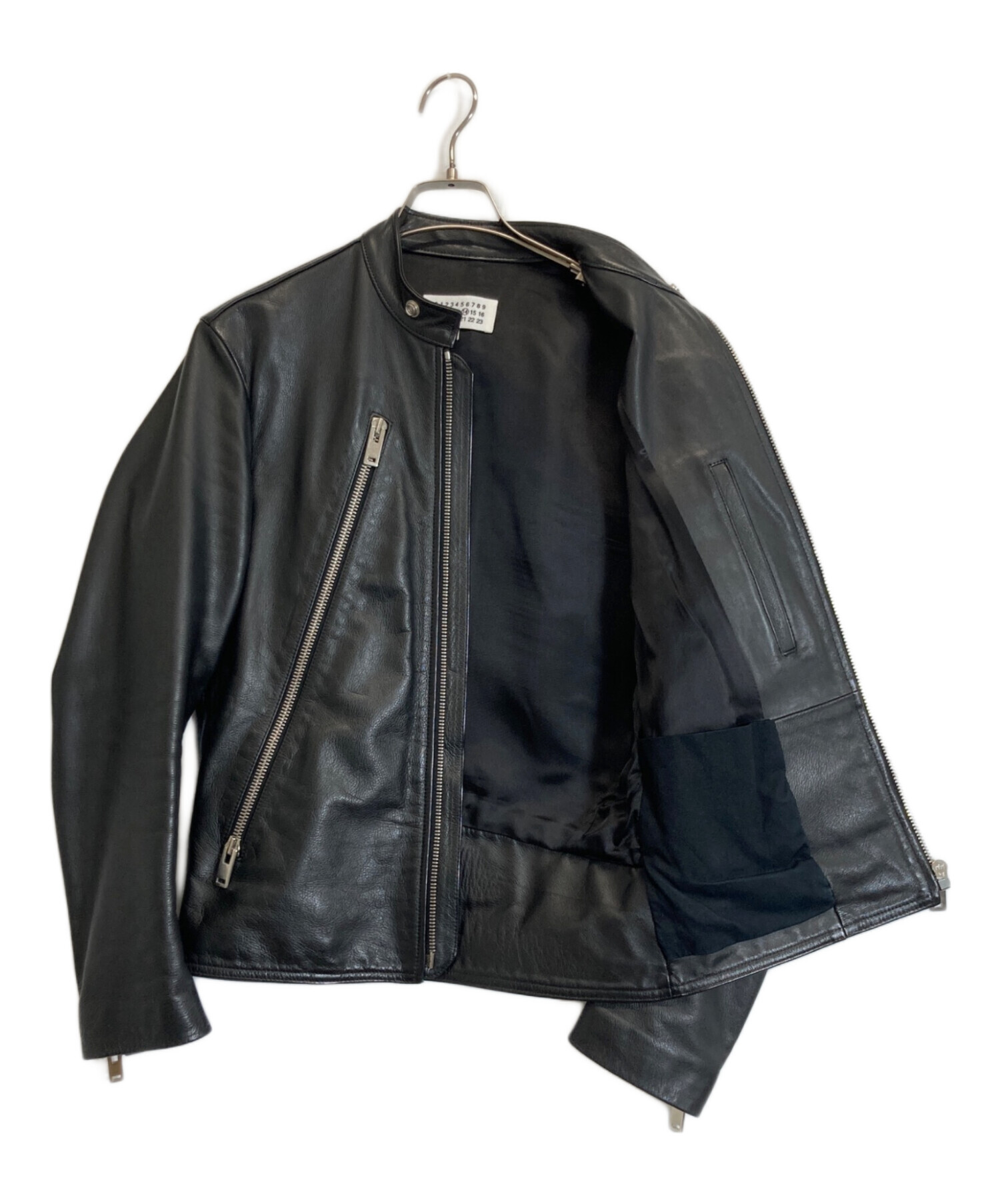 cozy@Maison Margiela ハの字ライダースサイズ52 中古 中古・古着通販】Maison Margiela (メゾンマルジェラ) ハの字レザー