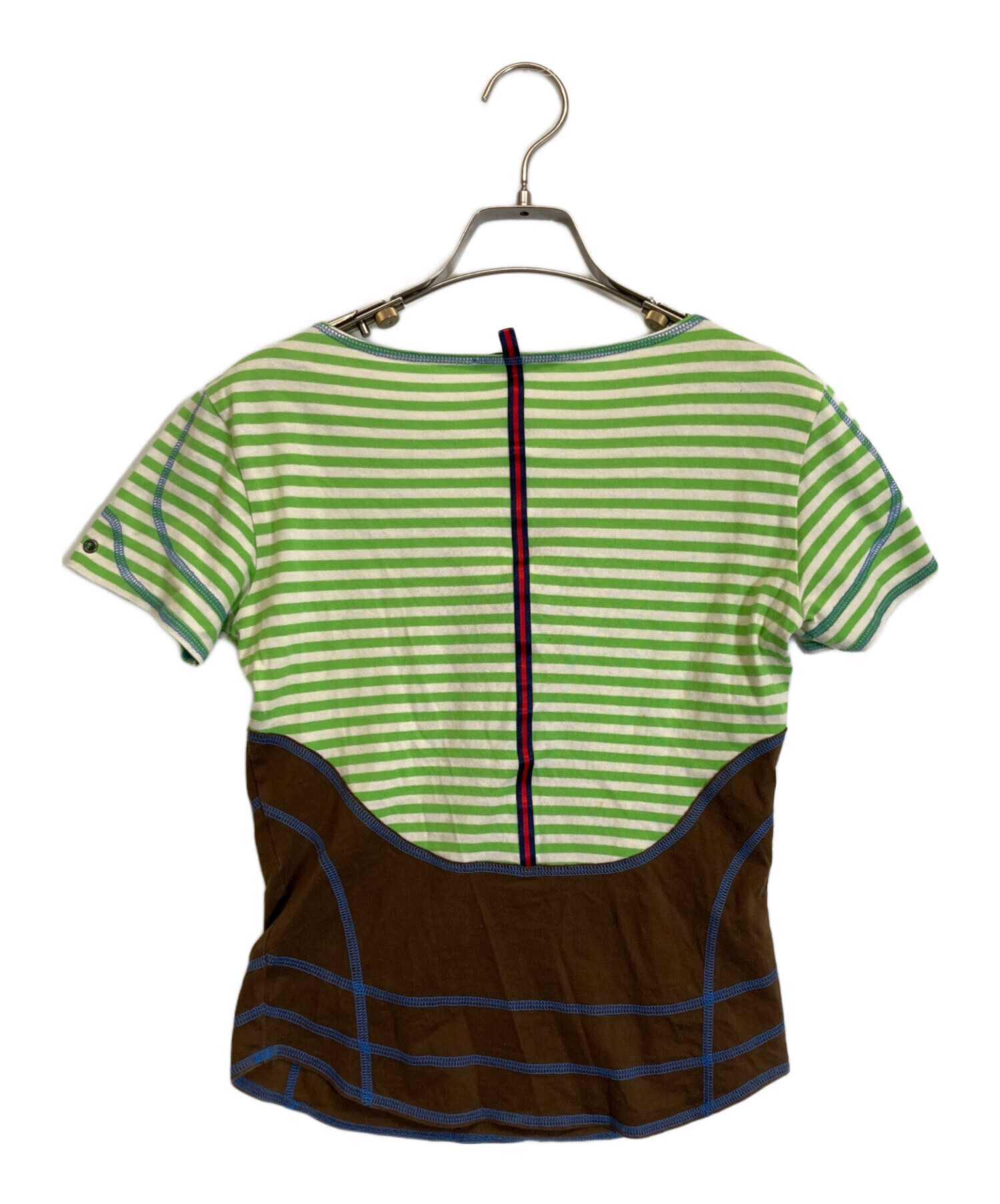 中古・古着通販】ISSEY MIYAKE (イッセイミヤケ) カットソー グリーン 
