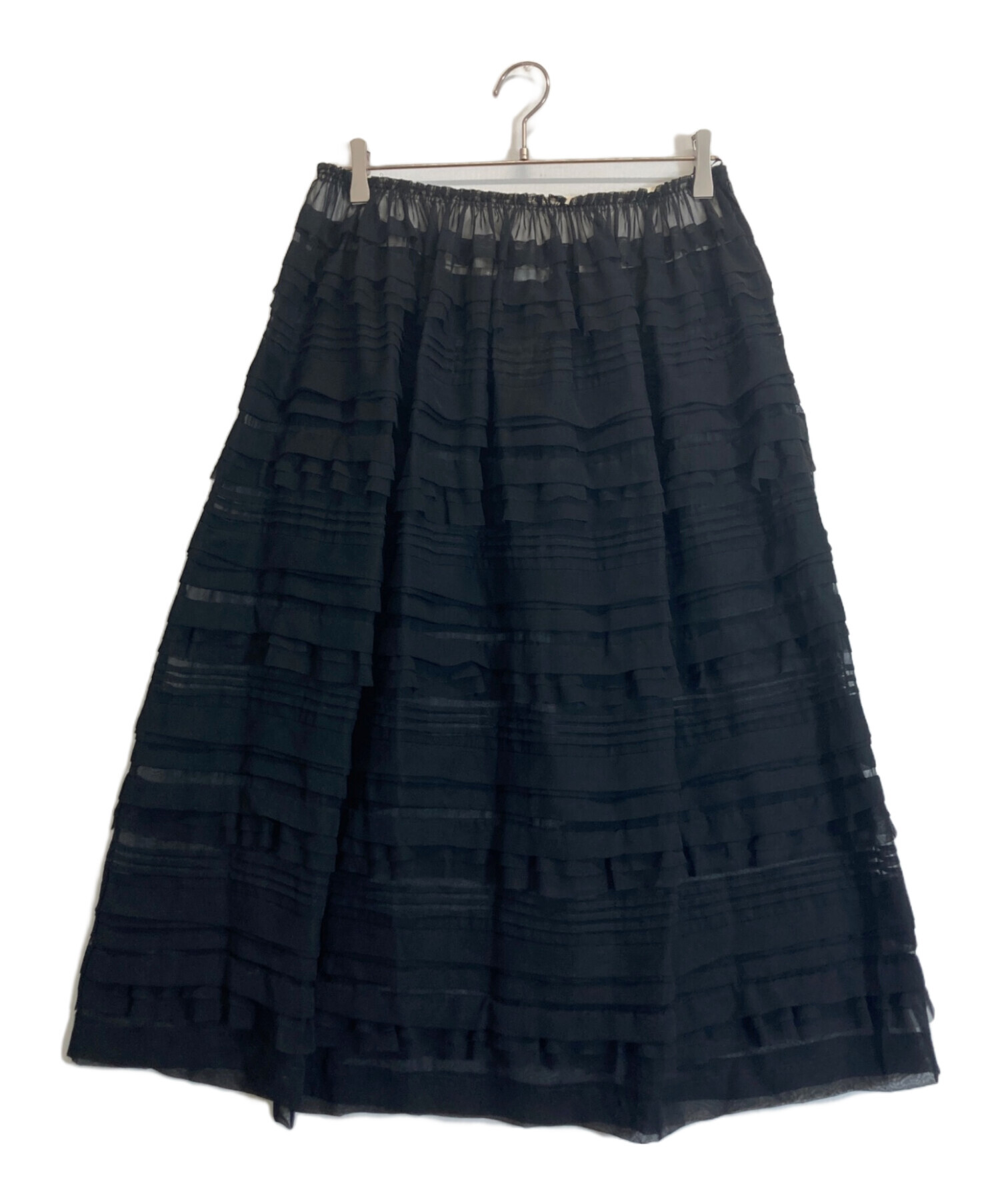 COMMEdesGARÇONS ティアードフリルスカート コムコム　AD2008 中古・古着通販】COMME des GARCONS (コムデギャルソン) シースルー