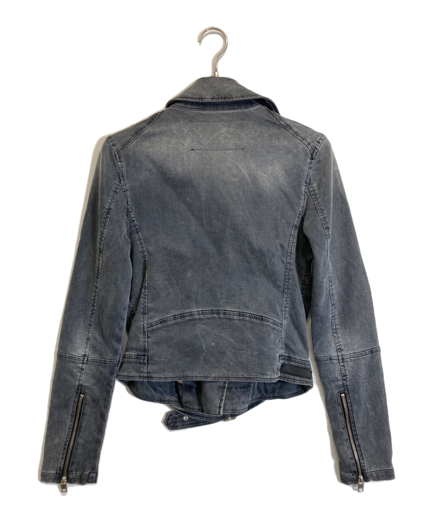 DIESELディーゼル シングルライダース デニムジャケット ITALY製 XL 中古・古着通販】DIESEL (ディーゼル) デニムライダースジャケット