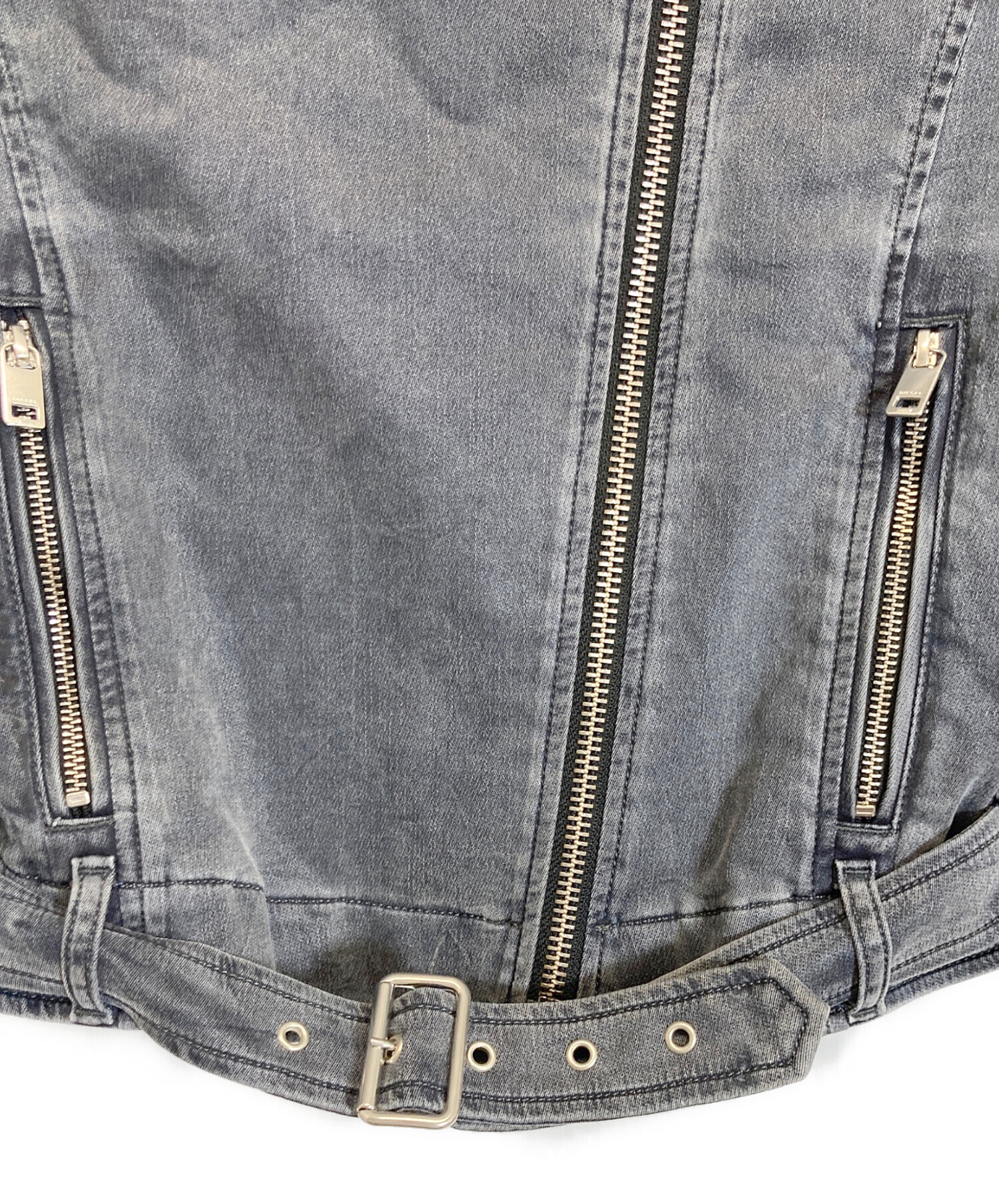 中古・古着通販】DIESEL (ディーゼル) デニムライダースジャケット