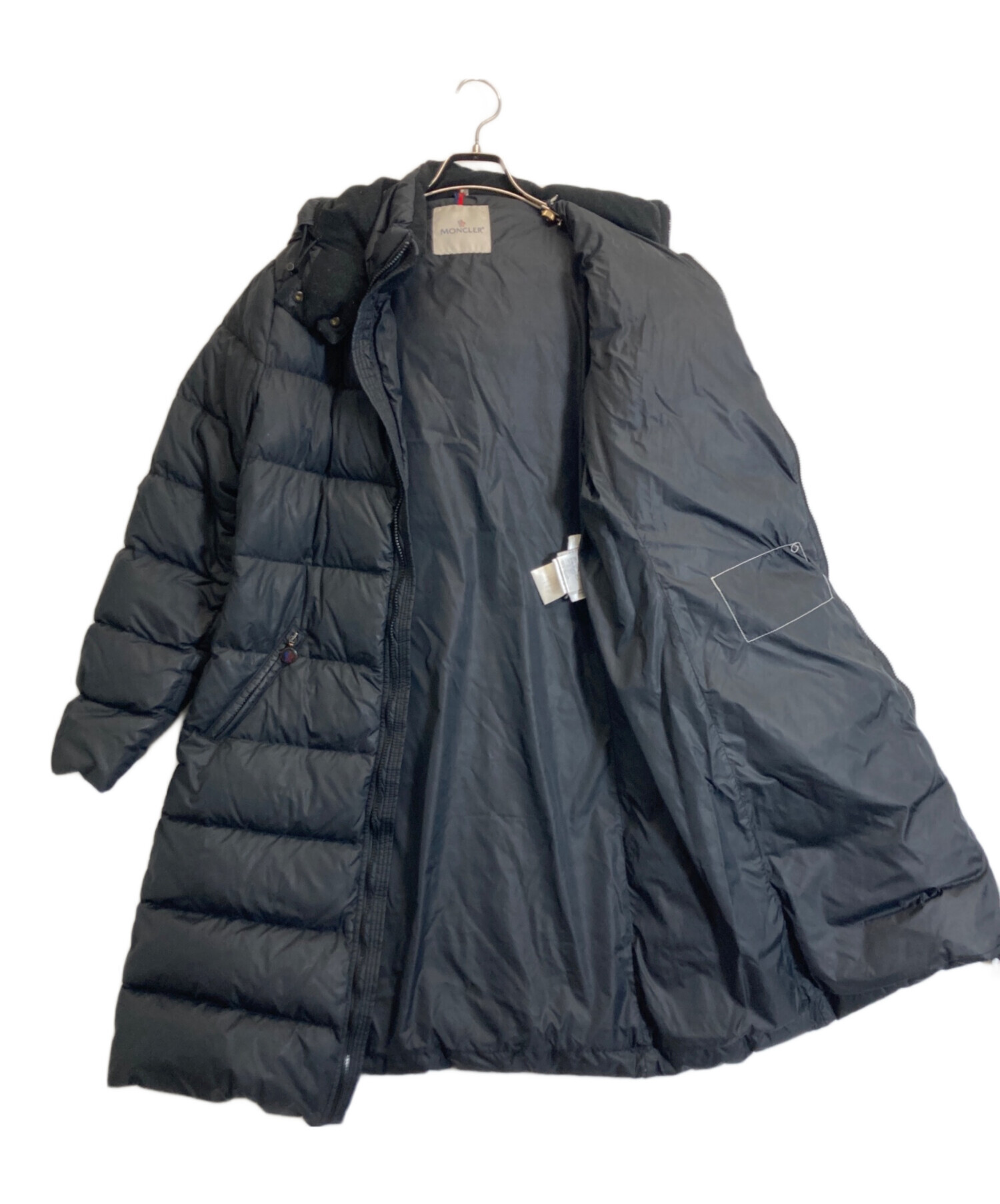 中古・古着通販】MONCLER (モンクレール) ダウンコート ブラック 