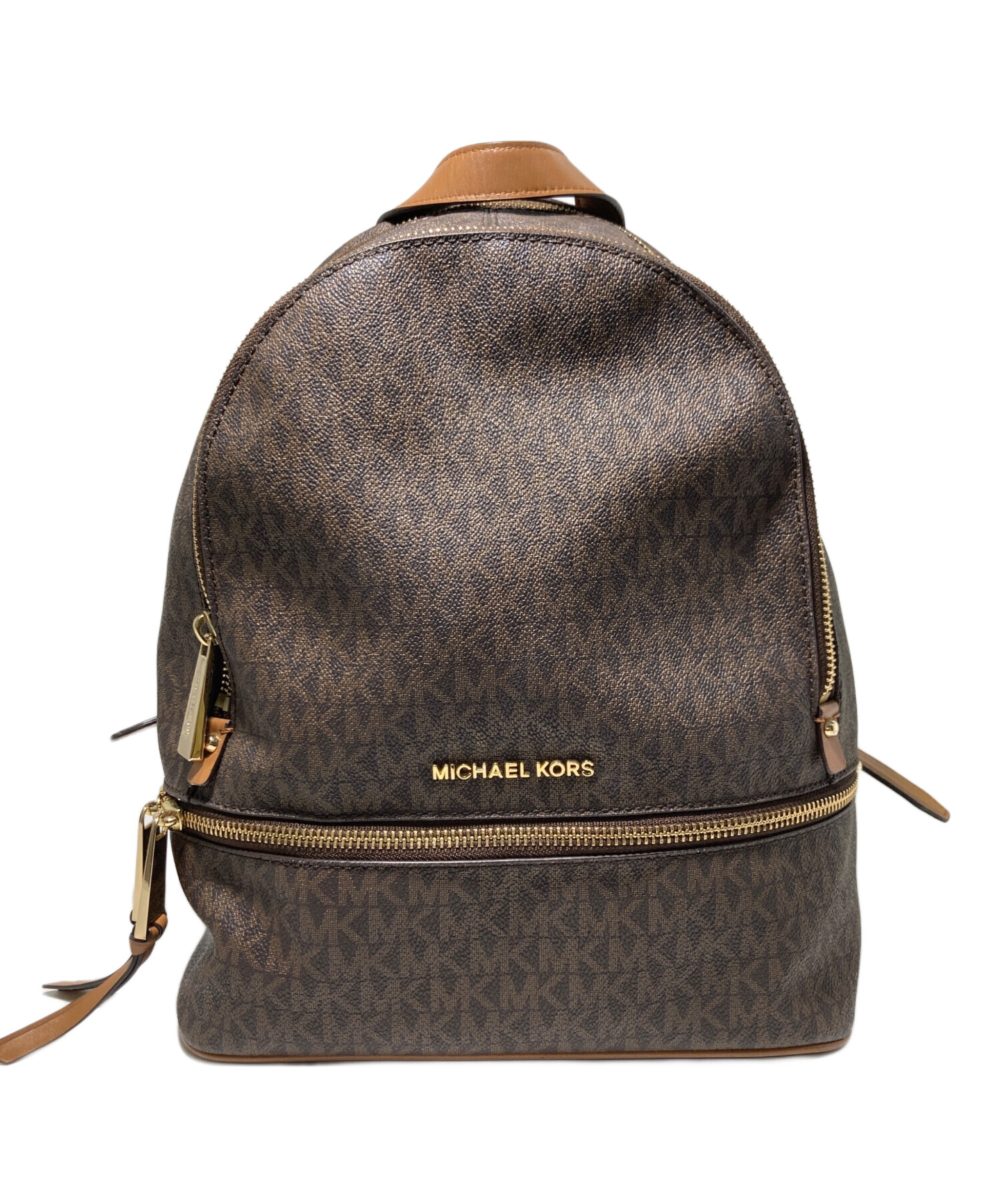 中古・古着通販】MICHAEL KORS (マイケル・コース) リュック ブラウン 