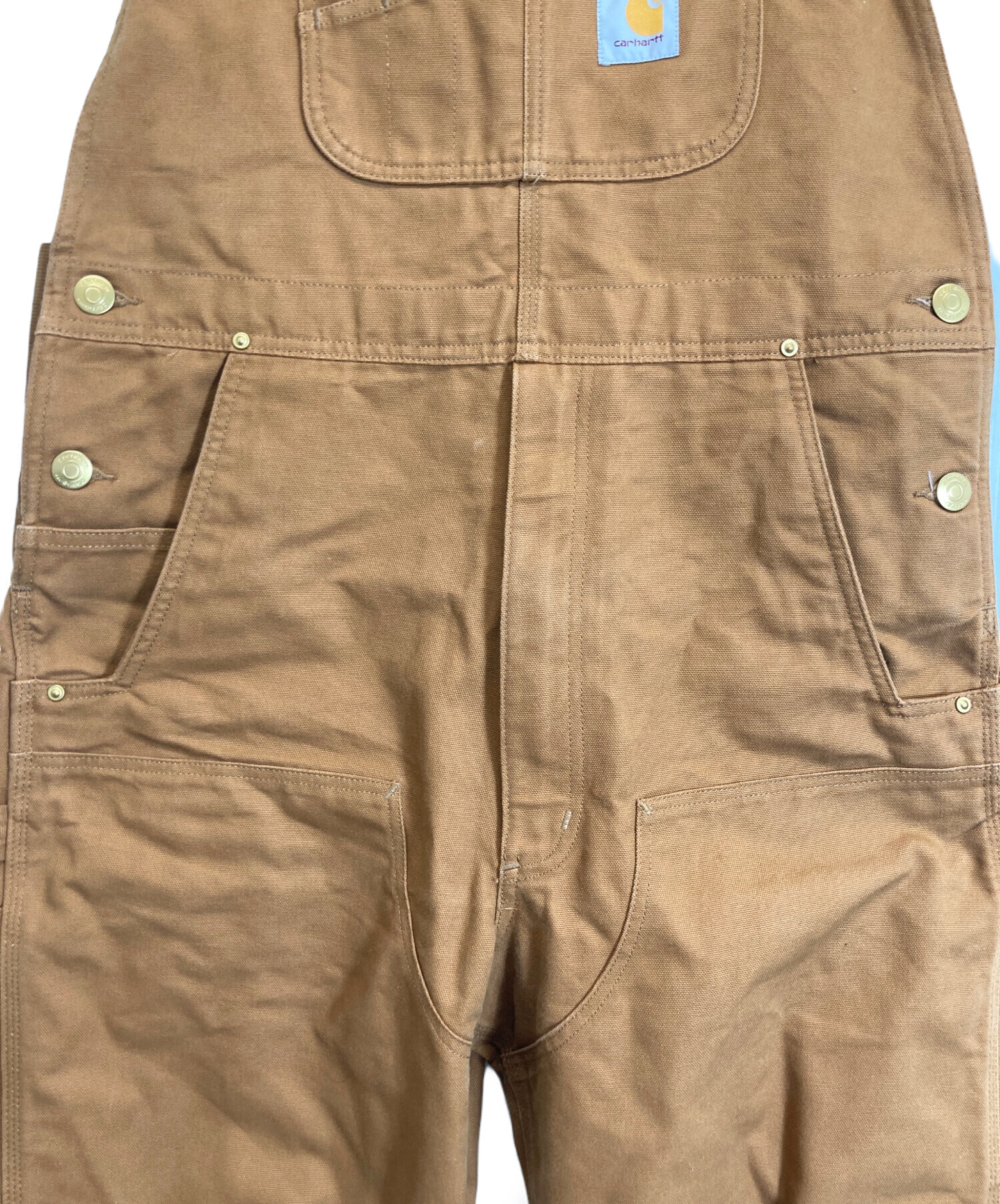 Carhartt ベージュオーバーオール 24M 中古・古着通販】CarHartt (カーハート) オーバーオール ベージュ