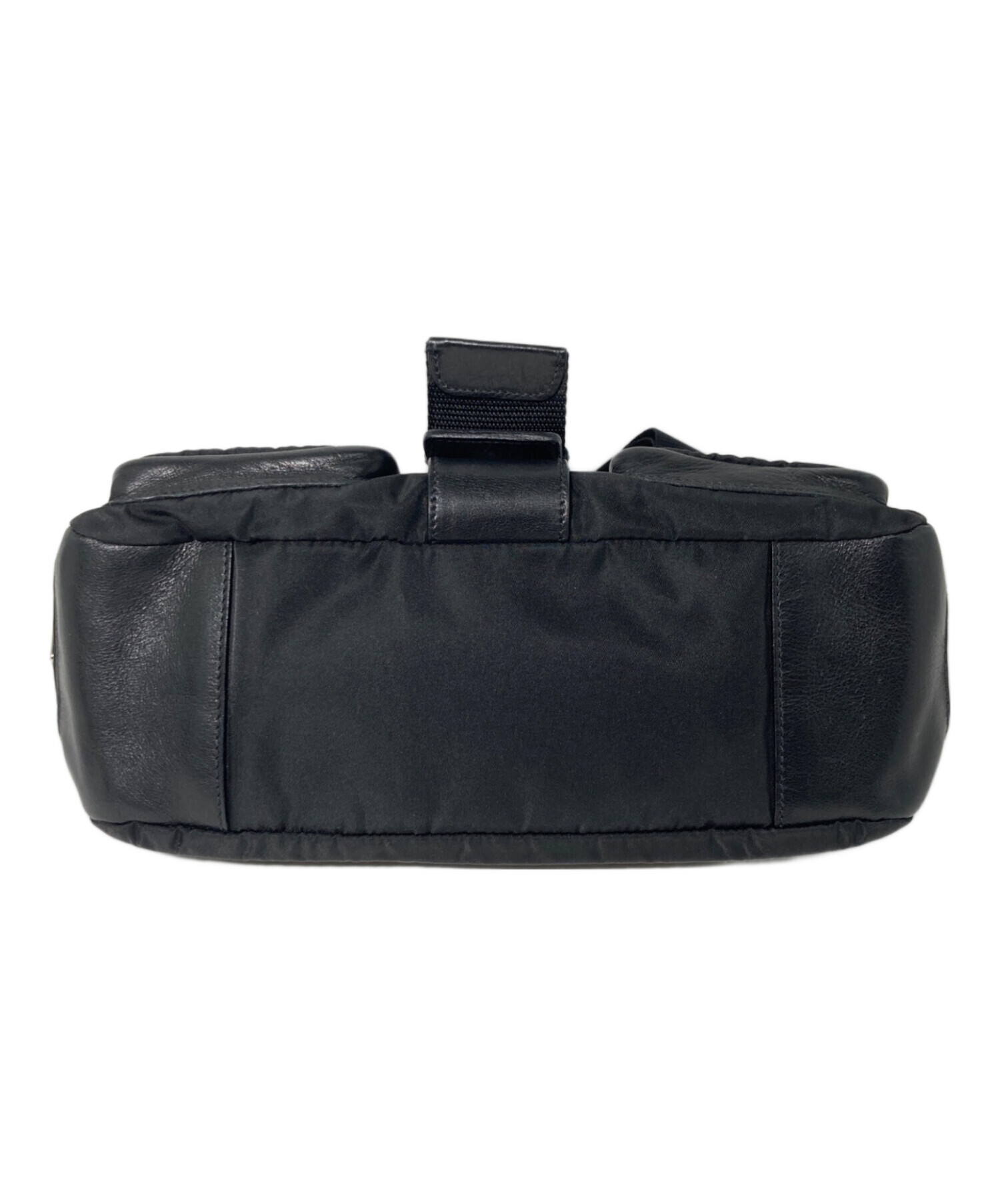 中古・古着通販】PRADA (プラダ) レザー切替ワンショルダーバッグ