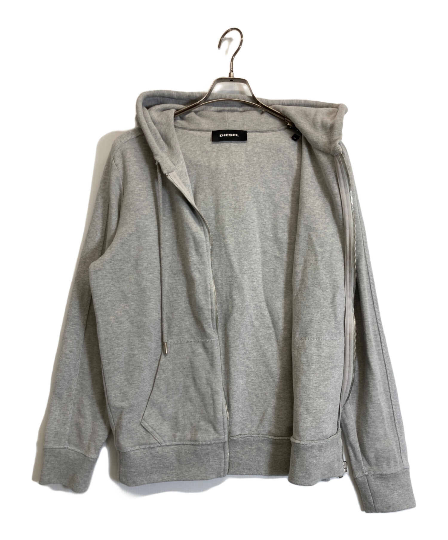 中古・古着通販】DIESEL (ディーゼル) ジップパーカー グレー サイズ:M