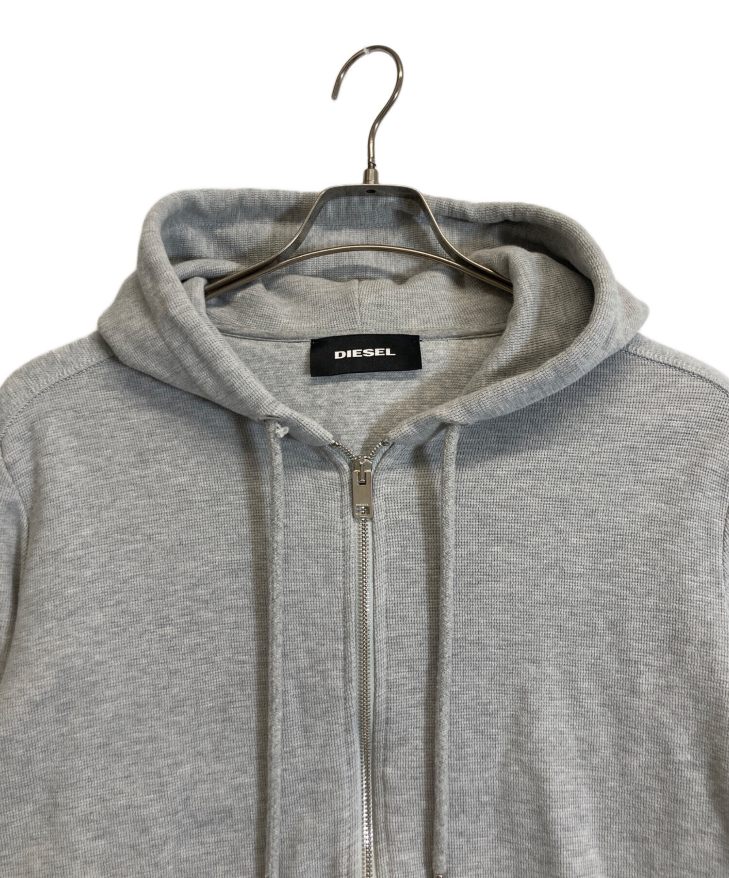 中古・古着通販】DIESEL (ディーゼル) ジップパーカー グレー サイズ:M