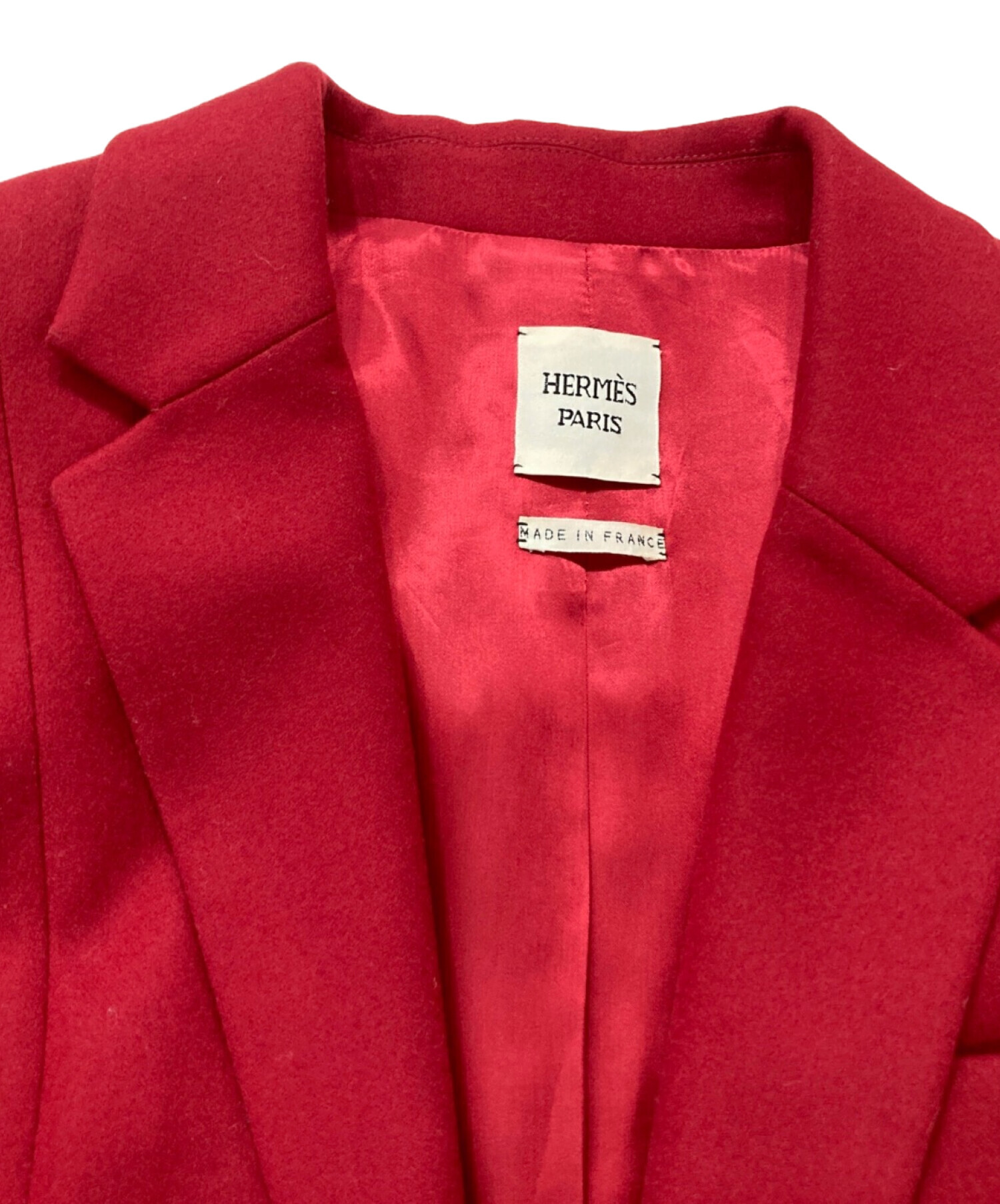 中古・古着通販】HERMES (エルメス) テーラードジャケット レッド