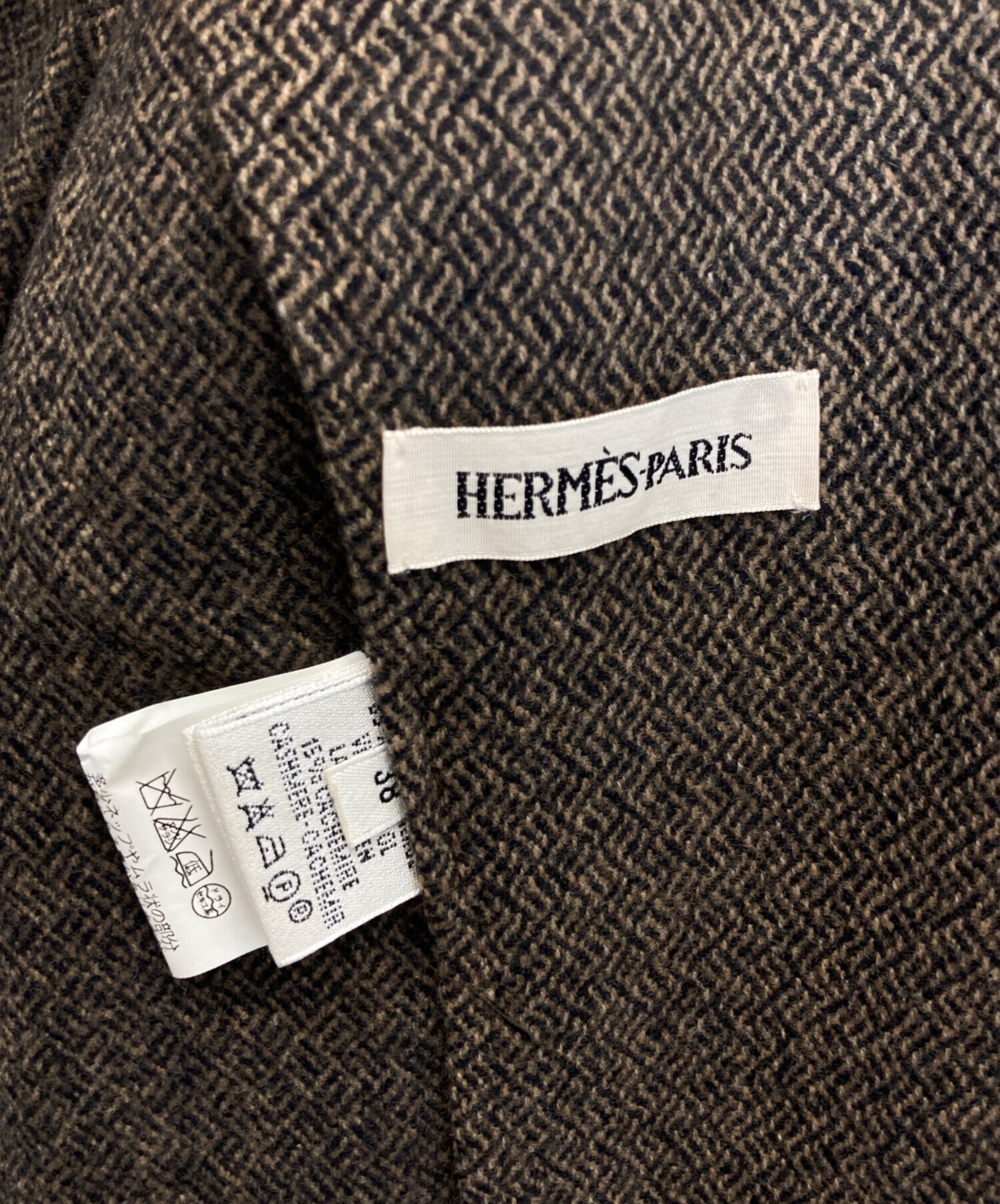 中古・古着通販】HERMES (エルメス) カシミヤ混Hボタンテーラード