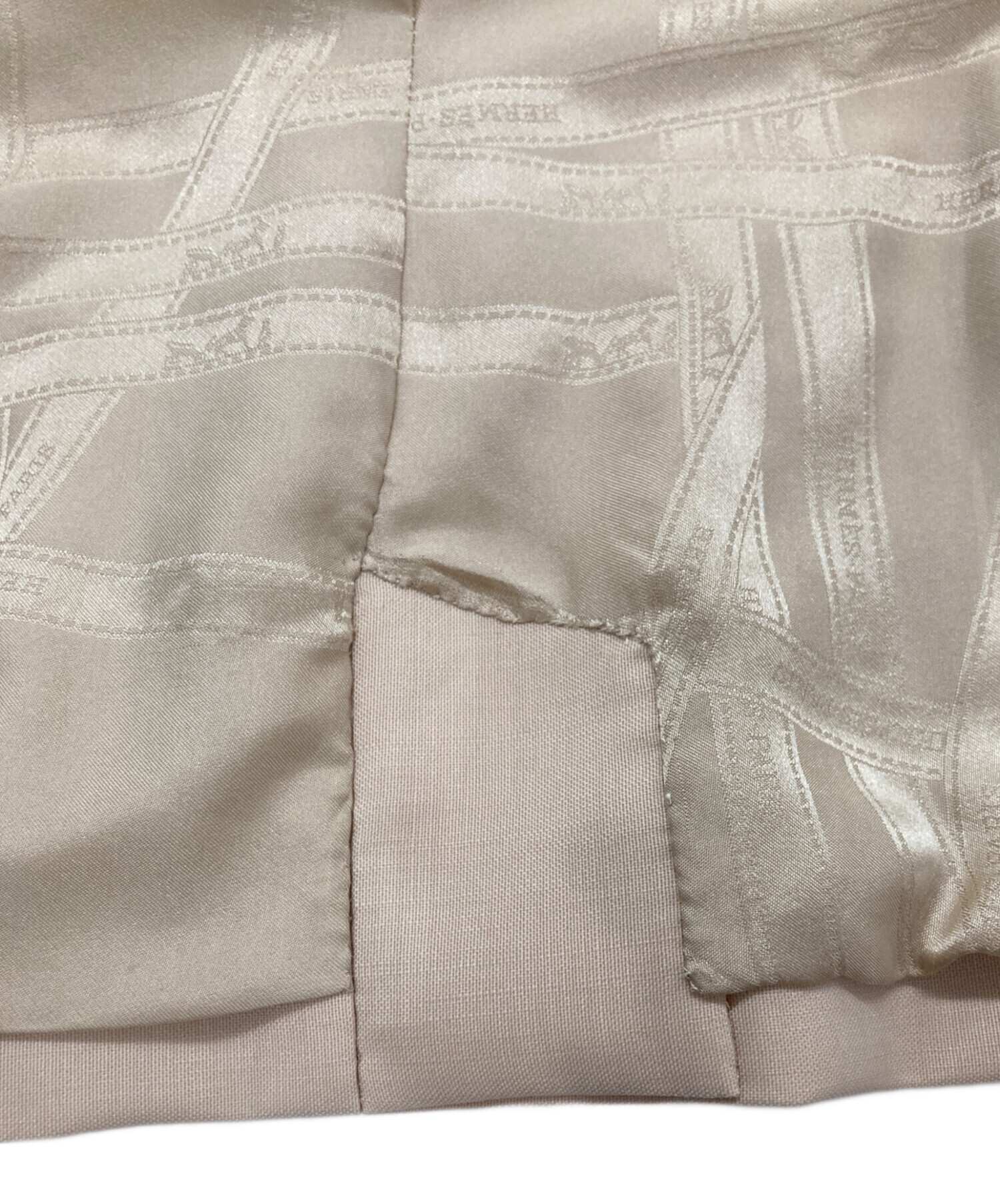 中古・古着通販】HERMES (エルメス) テーラードジャケット ベージュ