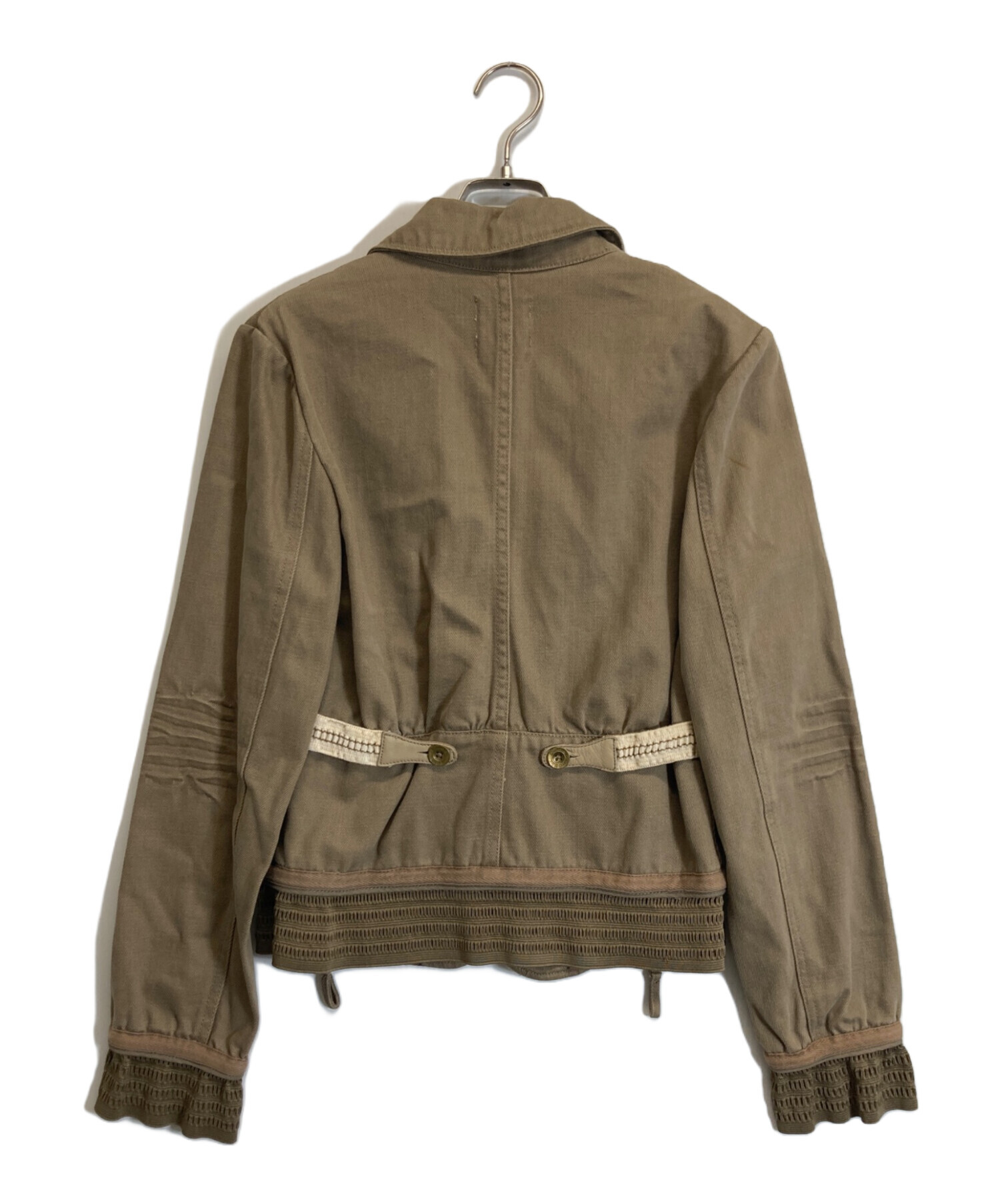 中古・古着通販】DIESEL (ディーゼル) ジャケット ベージュ サイズ:S 