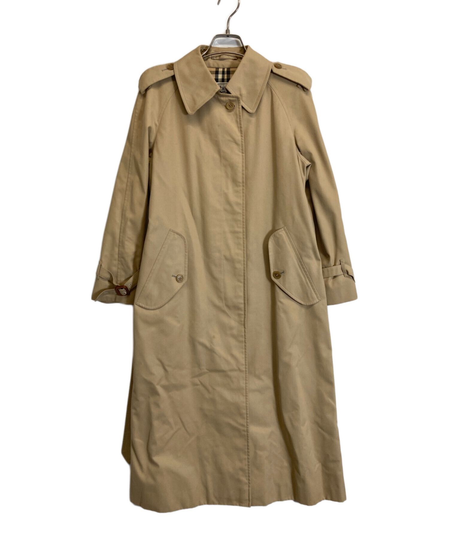 【美品】BURBERRY LONDON ベージュステンカラーコート Mサイズ 中古・古着通販】Burberry's (バーバリー) ステンカラーコート