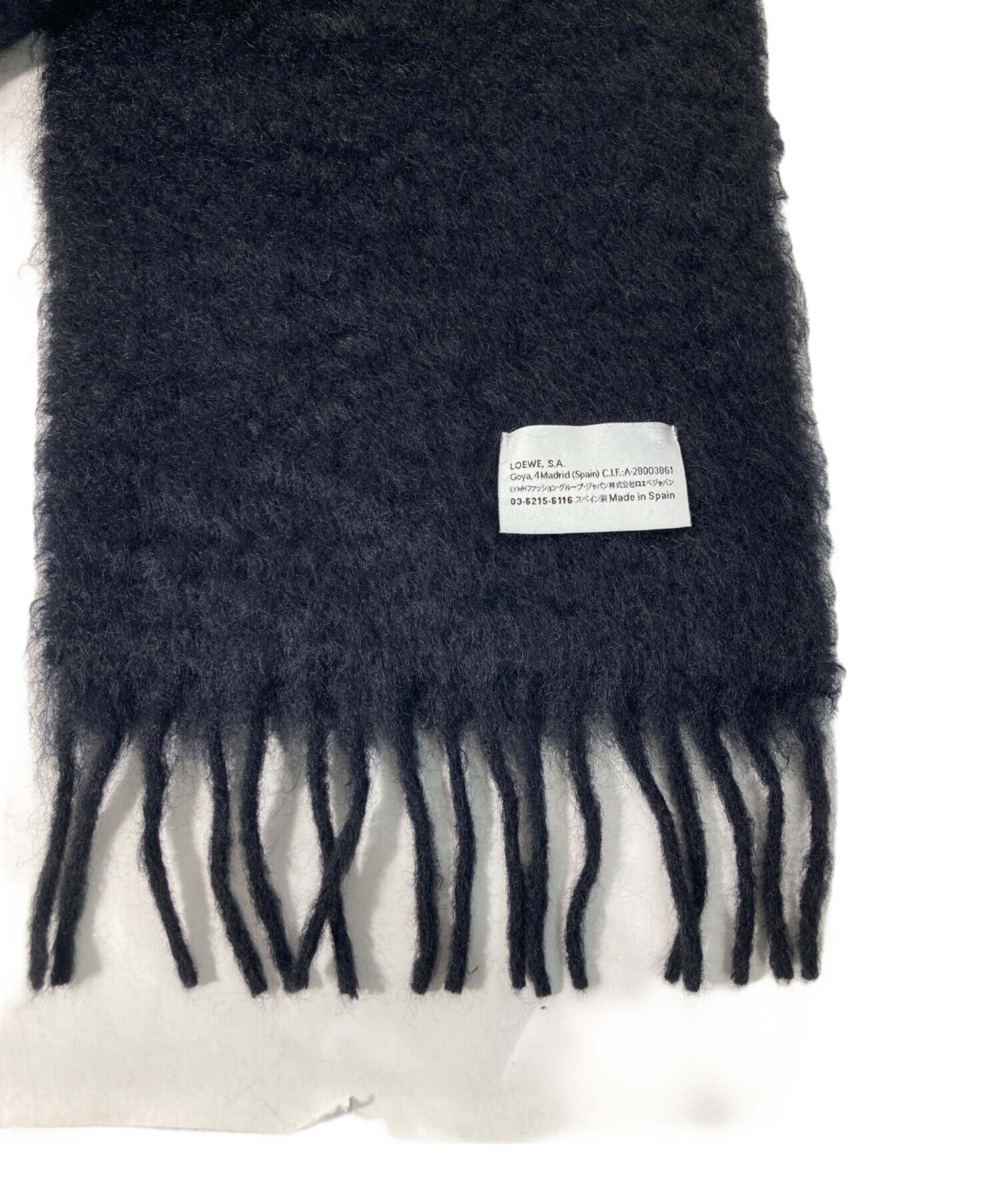ロエベ　マフラー　モヘア　ブラック LOEWE】防寒とオシャレ見えを叶える「モヘアマフラー」 | CLASSY