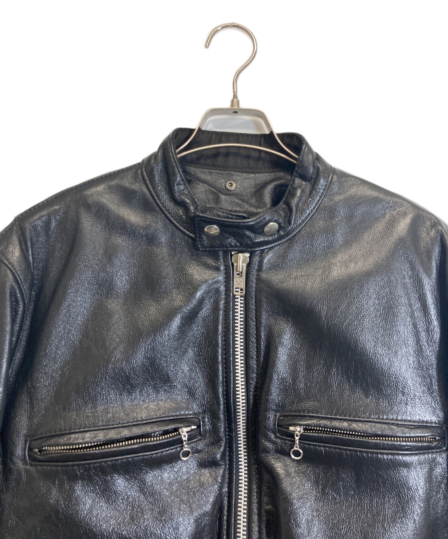 中古・古着通販】VANSON (バンソン) シングルライダースジャケット