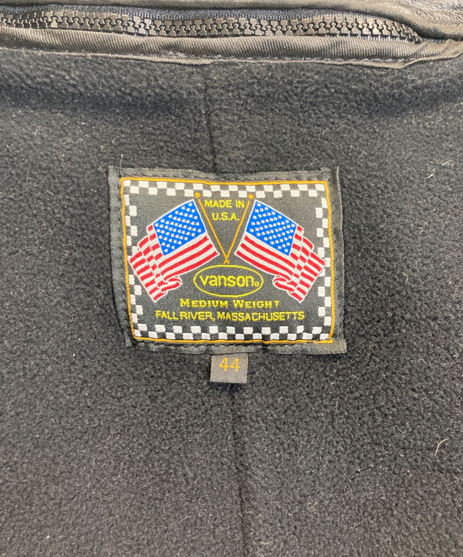中古・古着通販】VANSON (バンソン) シングルライダースジャケット