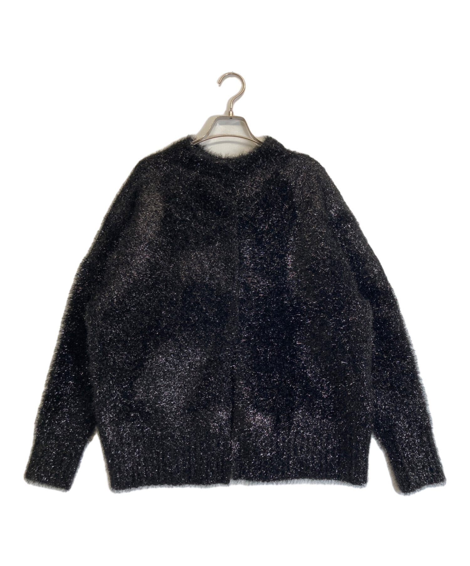 【2回着用】ADORE アドーア スパークルラメニットスカート サイズ38 中古・古着通販】ADORE (アドーア) スパークルラメニット ブラック