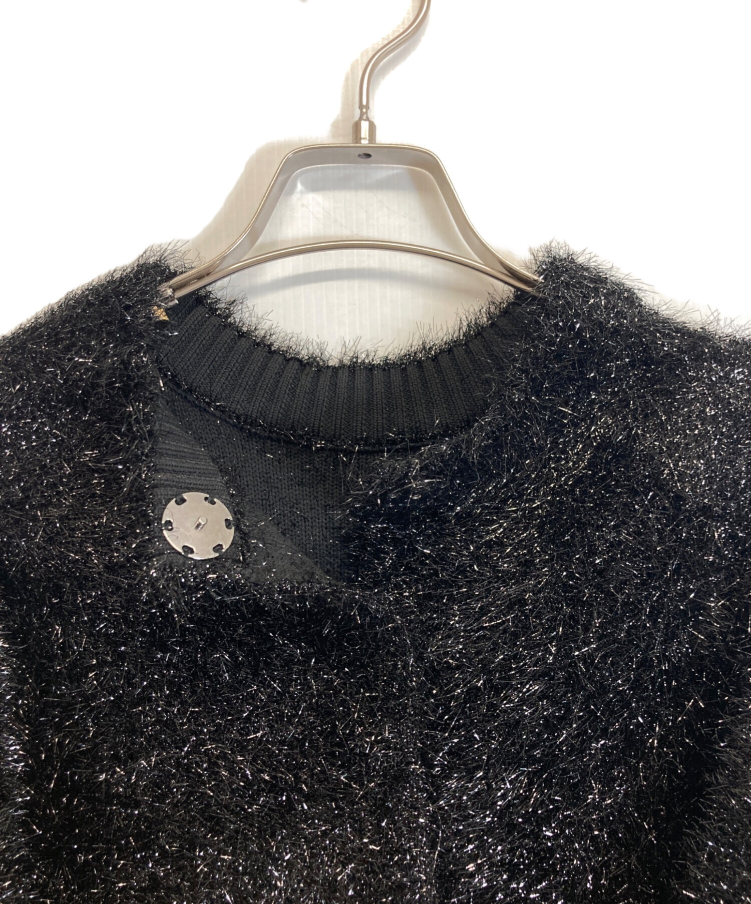 【2回着用】ADORE アドーア スパークルラメニットスカート サイズ38 中古・古着通販】ADORE (アドーア) スパークルラメニット ブラック