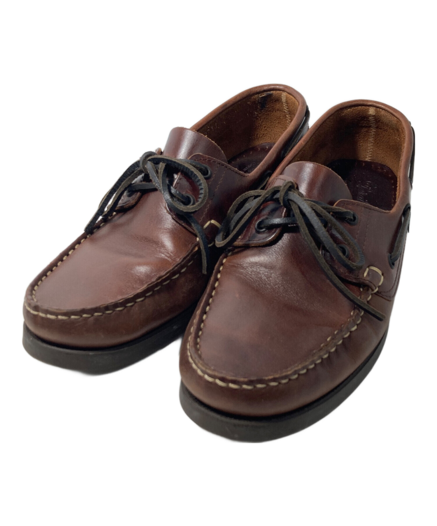 中古・古着通販】PARABOOT (パラブーツ) デッキシューズ ブラウン 