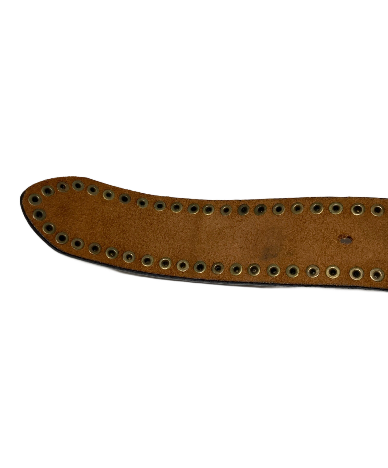 中古・古着通販】RRL (ダブルアールエル) レザースタッズベルト