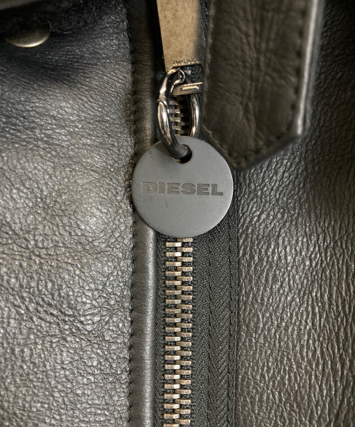 中古・古着通販】DIESEL (ディーゼル) ラムレザージャケット ブラック