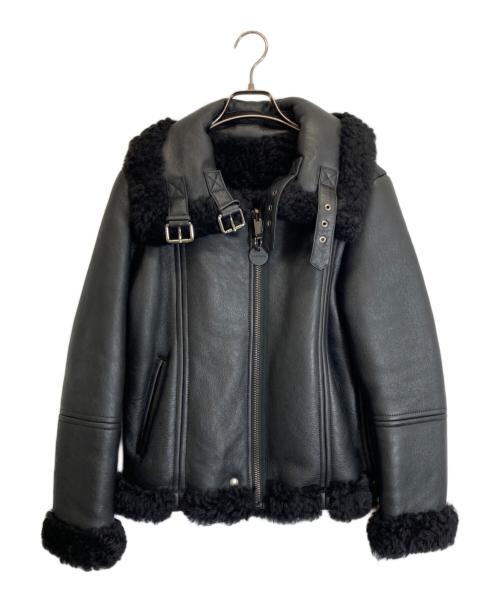中古・古着通販】DIESEL (ディーゼル) ラムレザージャケット ブラック 中古・古着通販】DIESEL (ディーゼル) ラムレザージャケット ブラック
