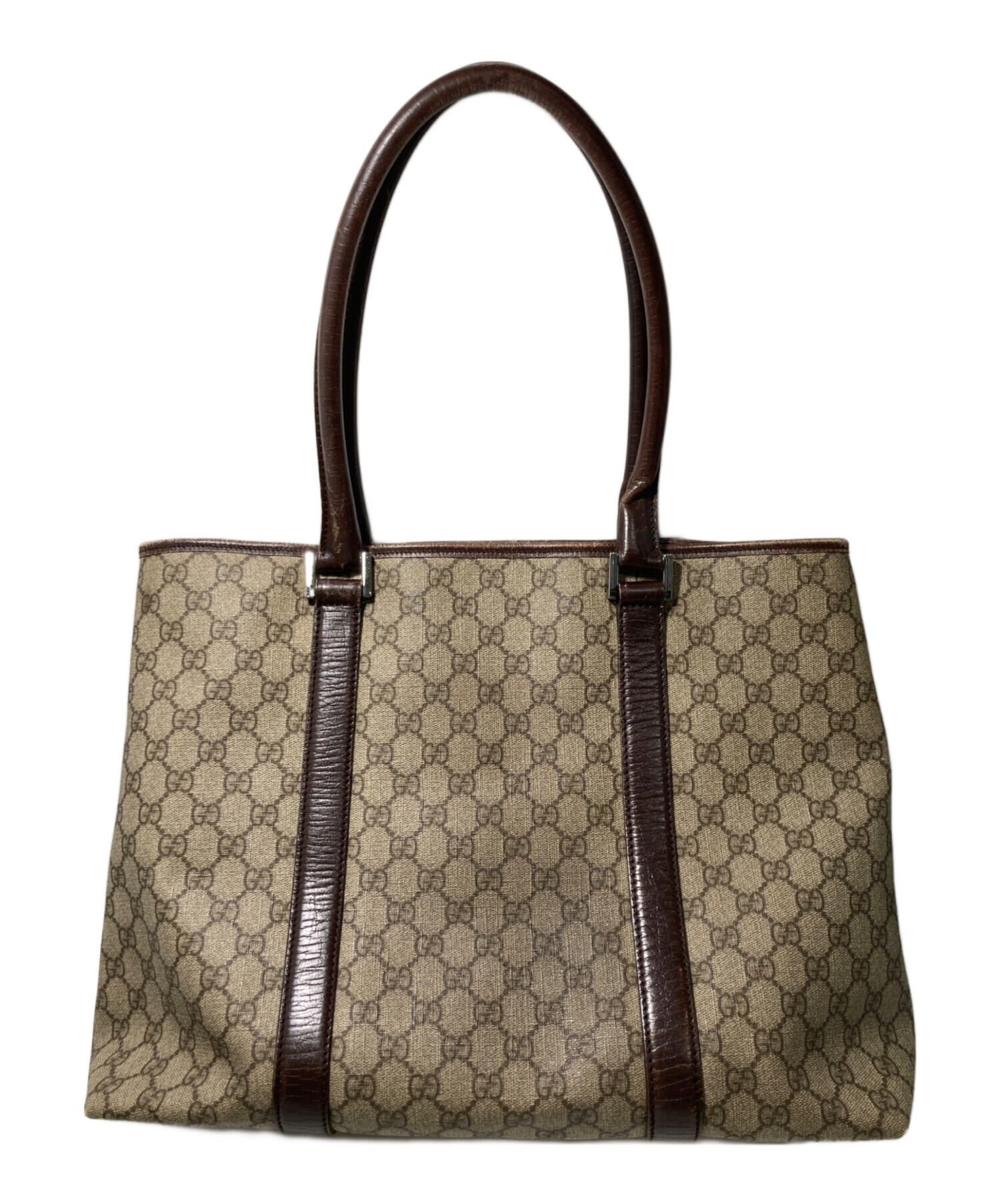 GUCCI トートバッグ ベージュ 中古・古着通販】GUCCI (グッチ) トートバッグ ベージュ｜ブランド