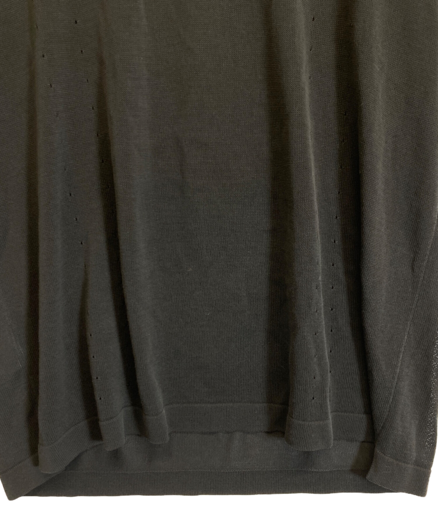 中古・古着通販】HERMES (エルメス) ハーフジップシャツ ブラック