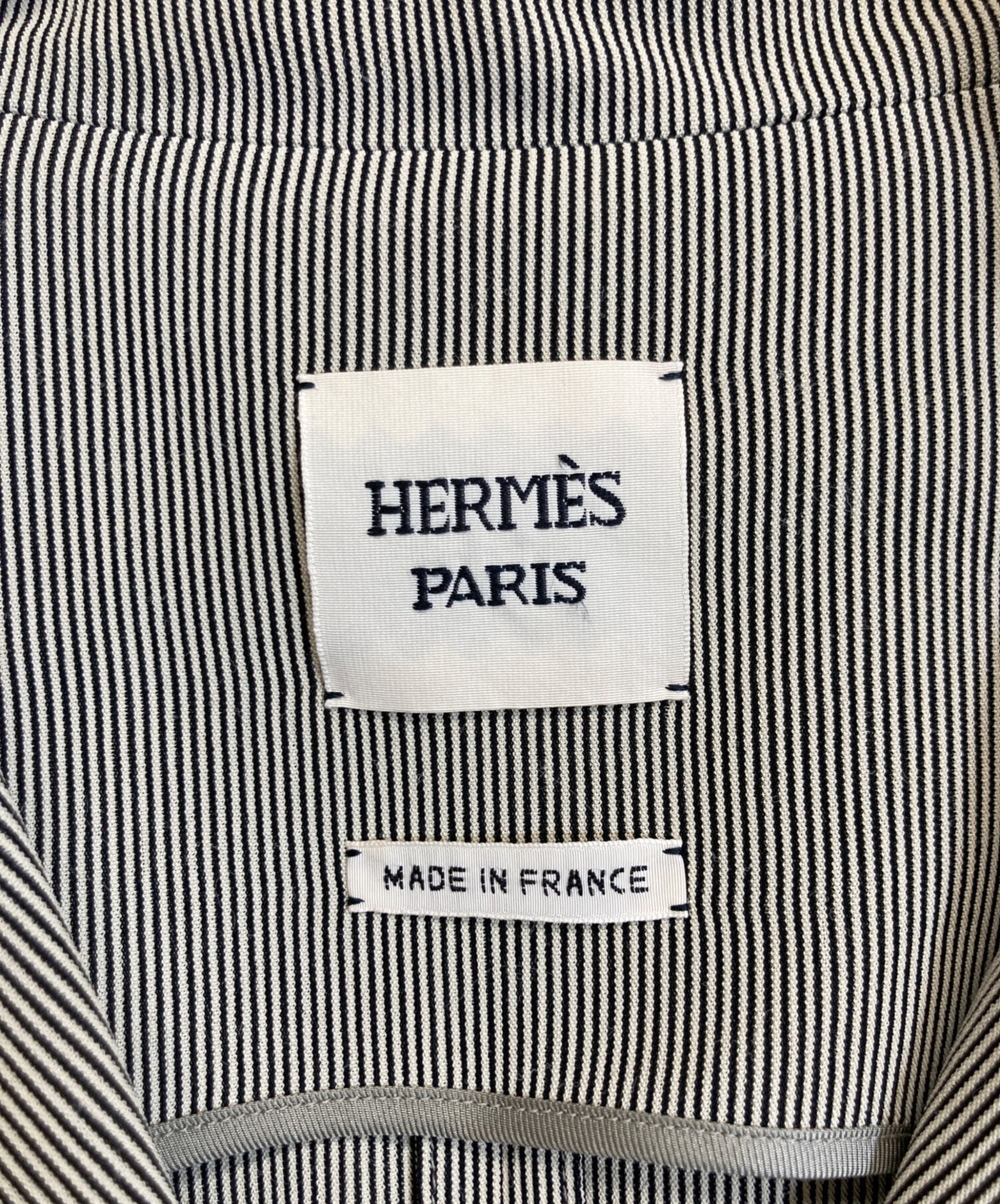 中古・古着通販】HERMES (エルメス) 5ボタンジャケット ベージュ