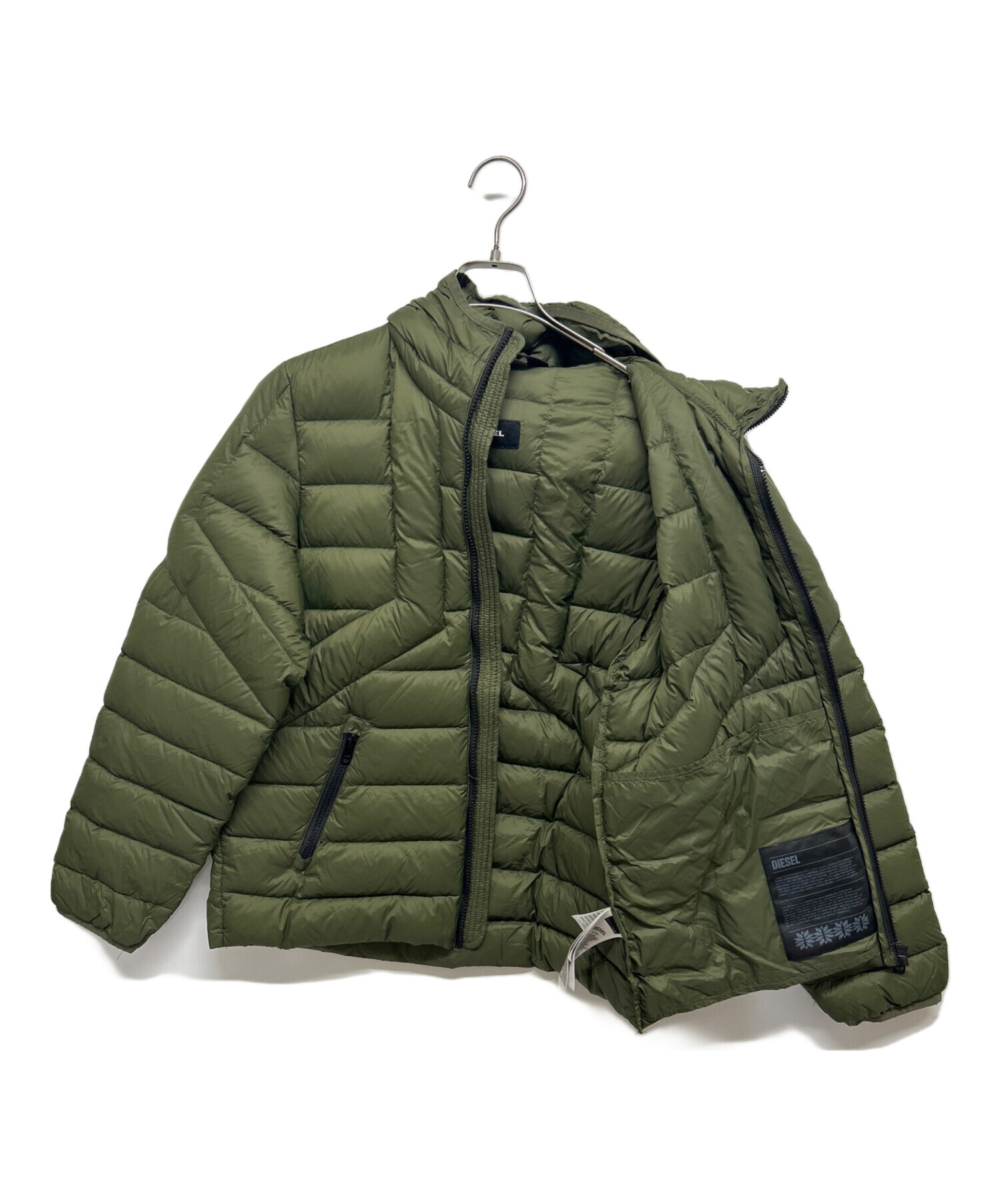 中古・古着通販】DIESEL (ディーゼル) ダウンジャケット オリーブ