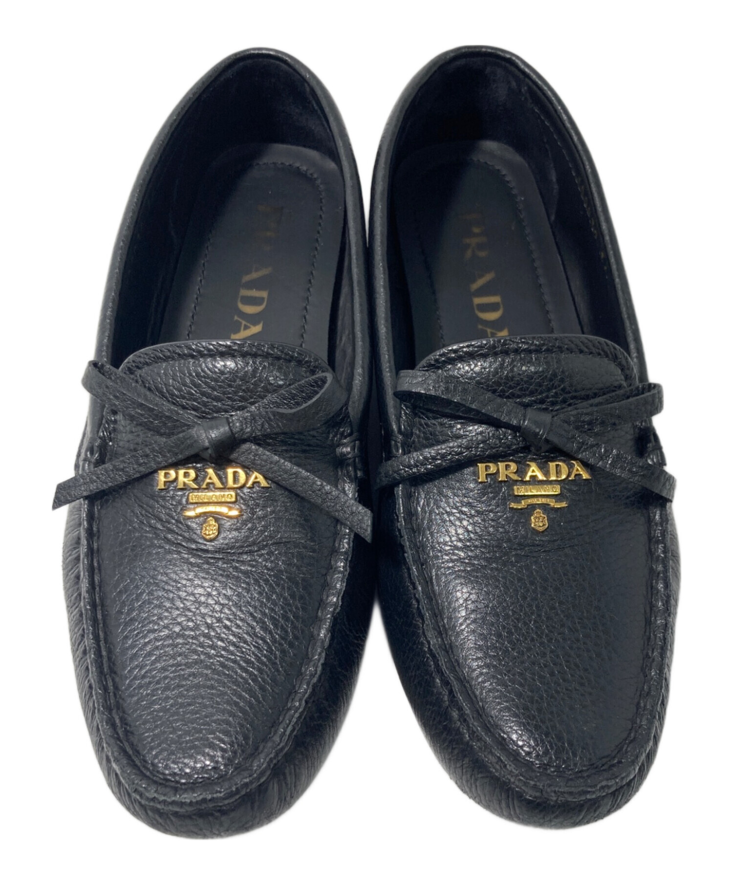 中古・古着通販】PRADA (プラダ) ローファー ブラック サイズ:36