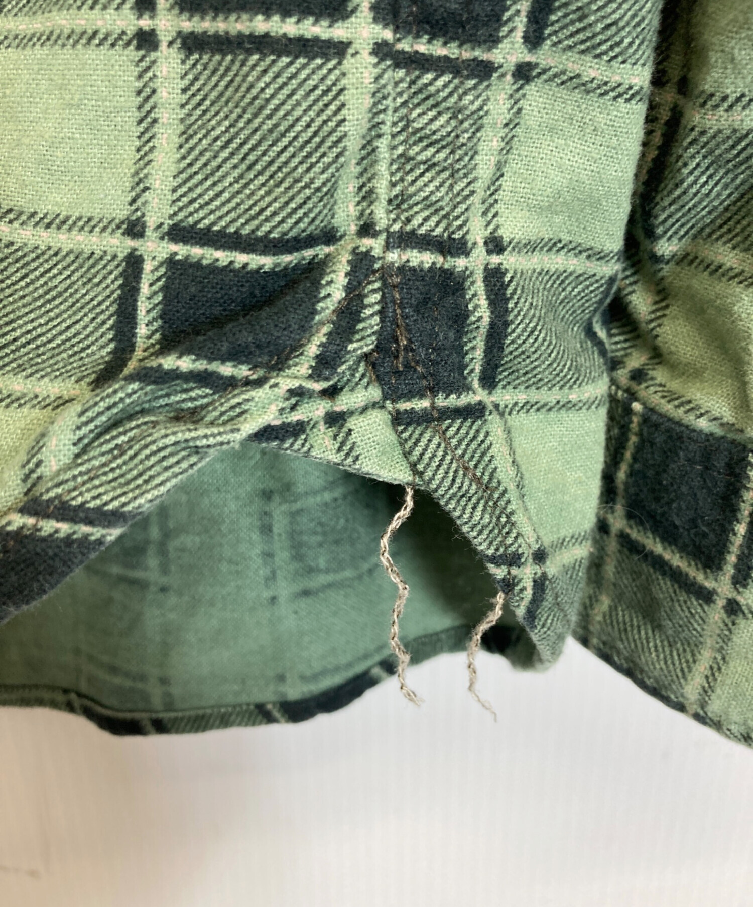 中古・古着通販】RRL (ダブルアールエル) チェックシャツ グリーン