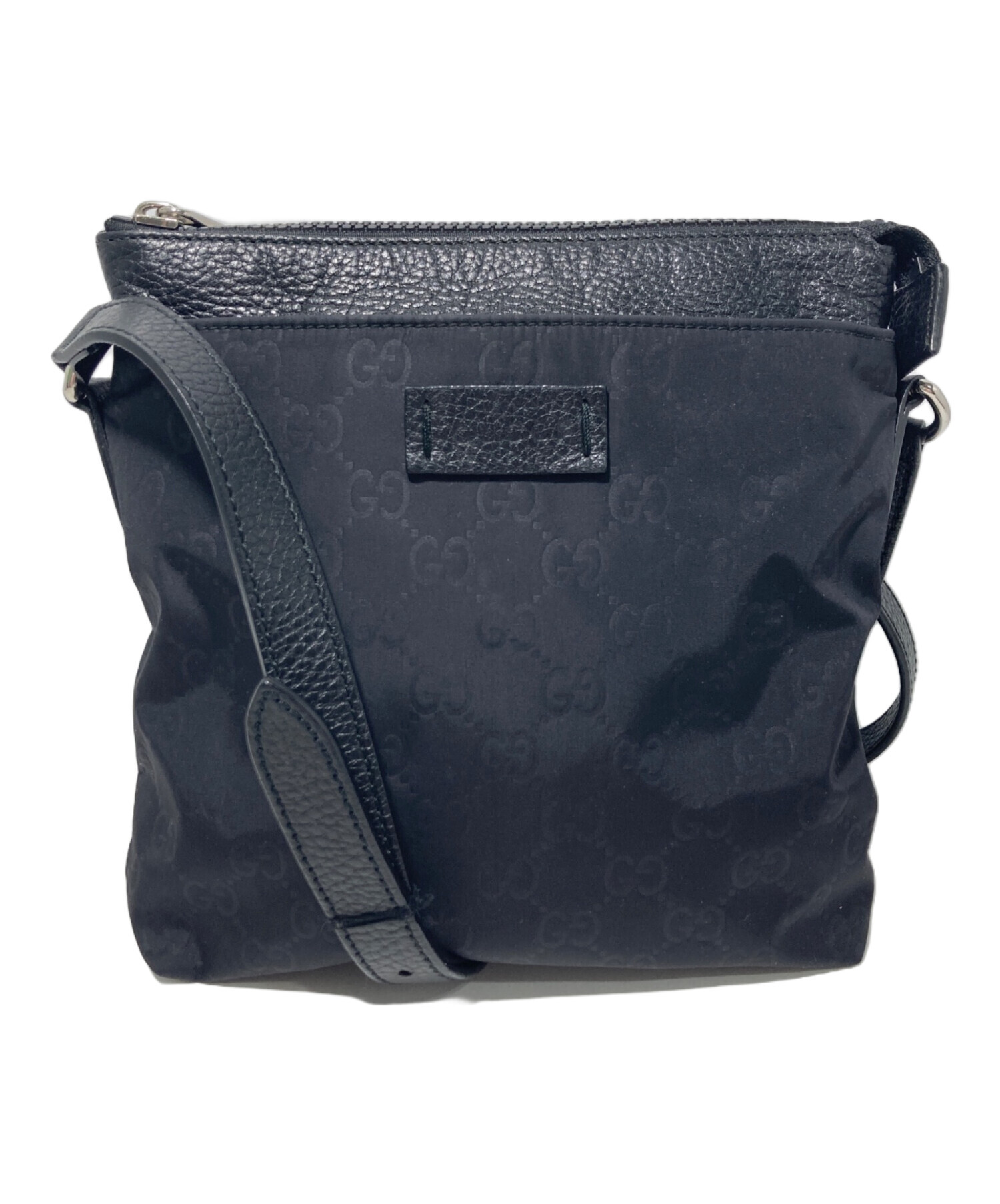 中古・古着通販】GUCCI (グッチ) GGロゴナイロンショルダーバッグ 