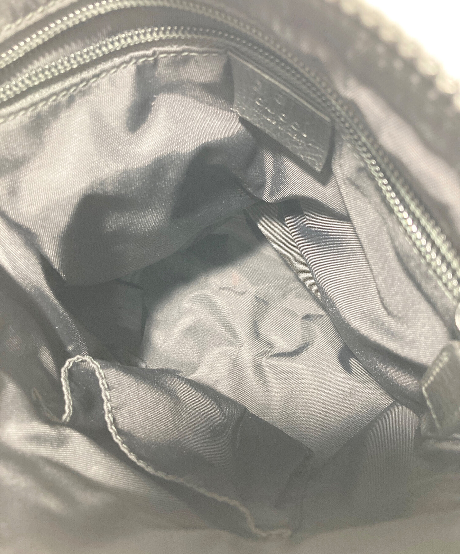 中古・古着通販】GUCCI (グッチ) GGロゴナイロンショルダーバッグ 