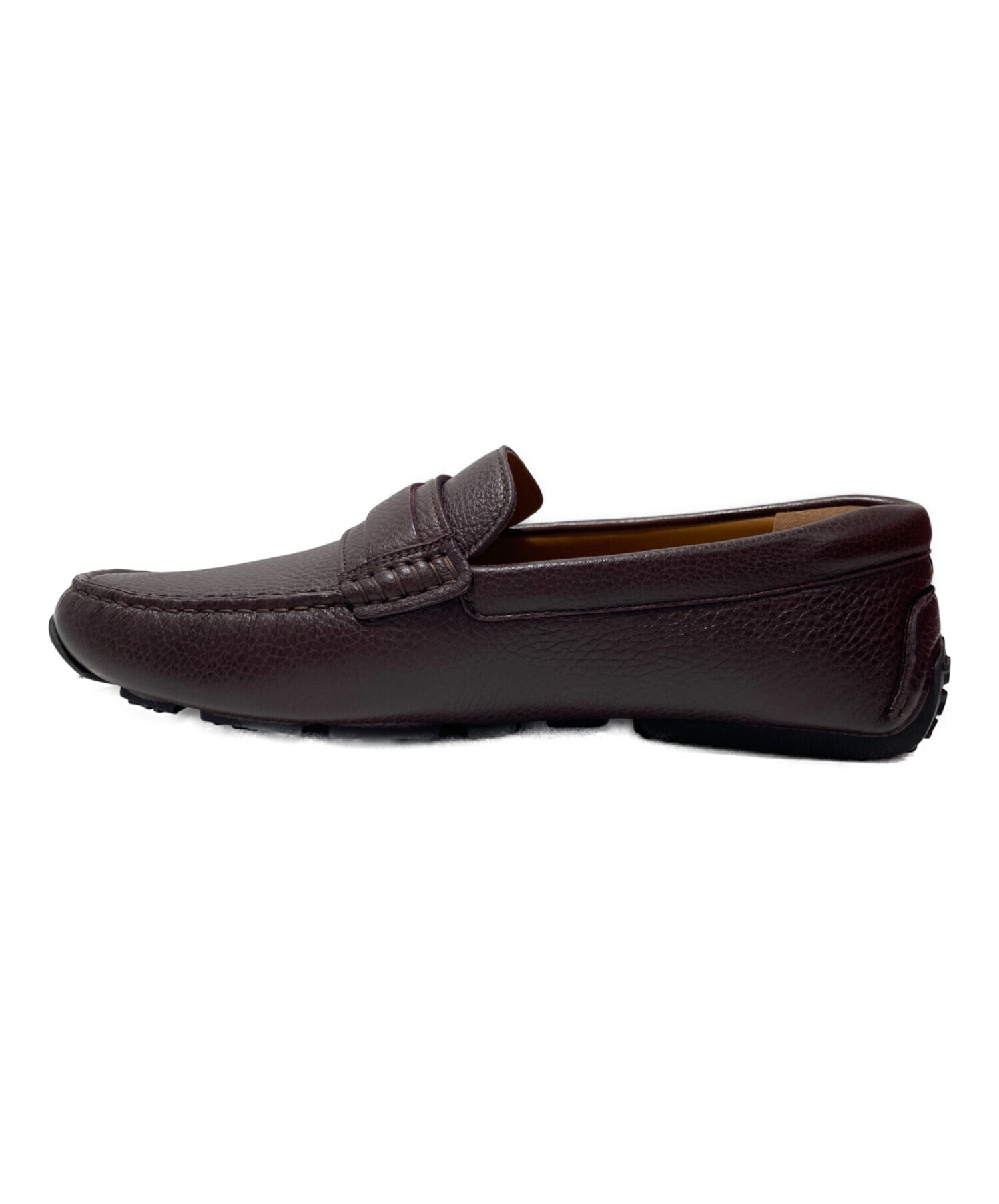 中古・古着通販】BALLY (バリー) レザーデッキシューズ ブラウン