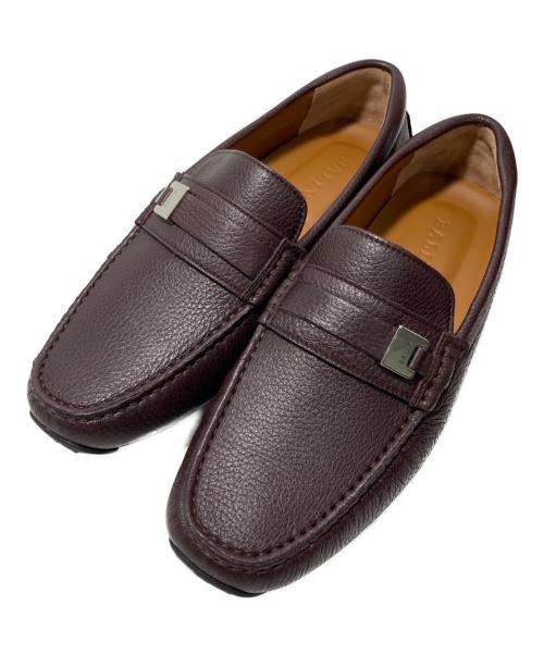 中古・古着通販】BALLY (バリー) レザーデッキシューズ ブラウン