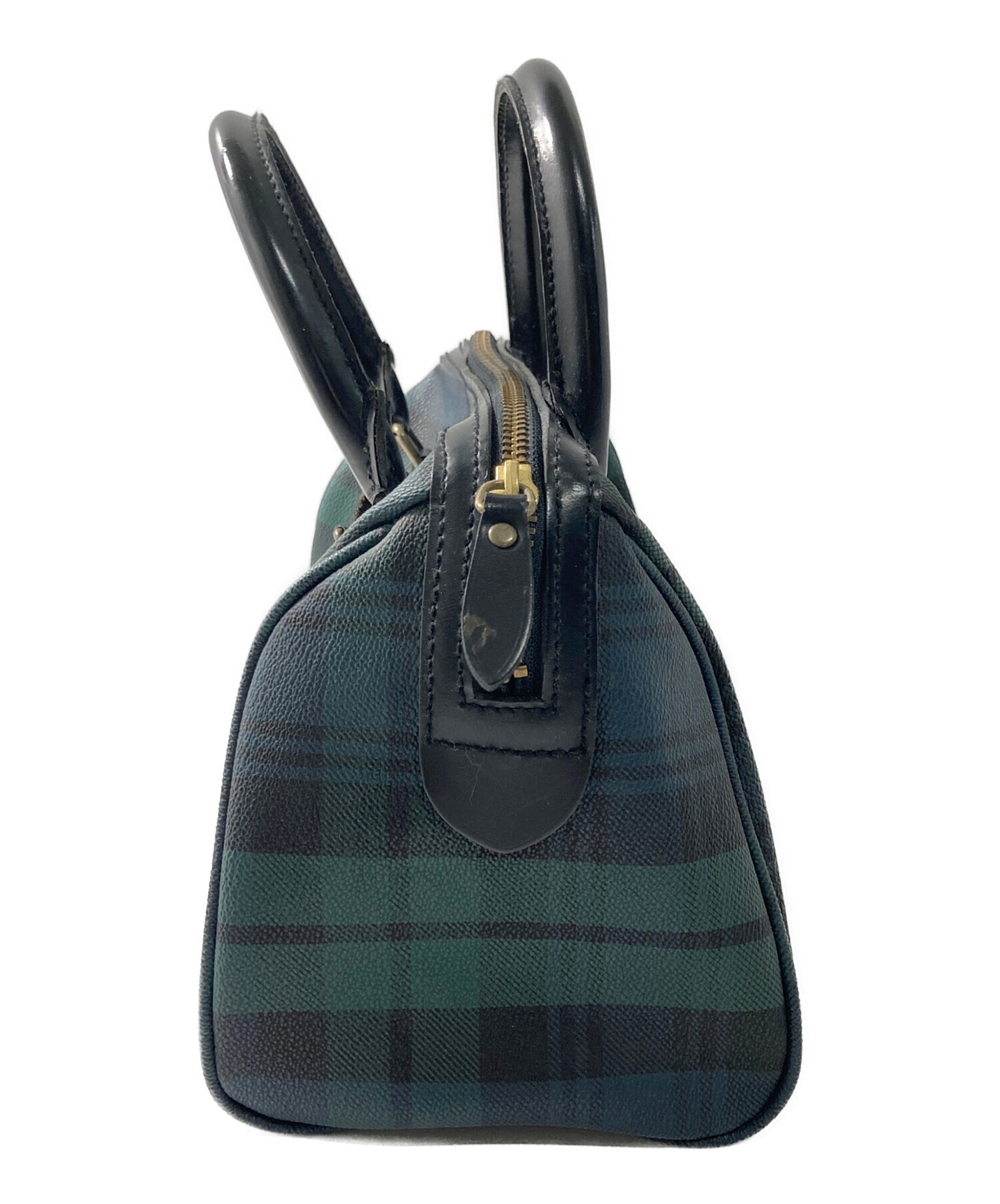 【美品】 POLO RALPH LAURENミニボストンバッグ ブラックウォッチ 中古・古着通販】POLO RALPH LAUREN (ポロ・ラルフローレン) ブラック