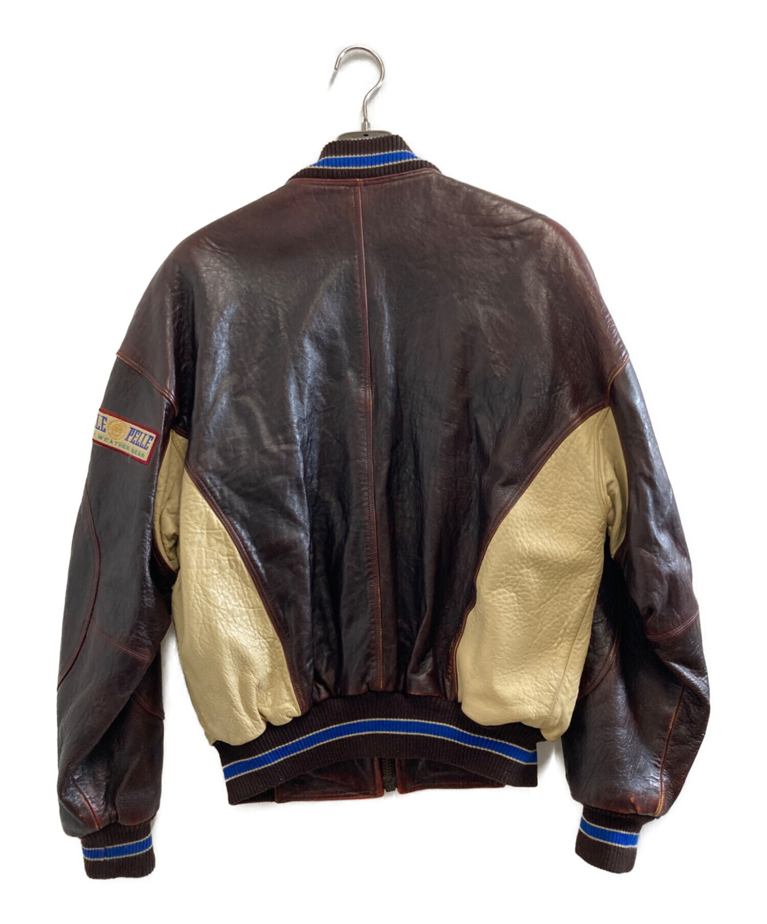 マークブキャナン ペレペレ レザージャケット ブラウン ヴィンテージ　80’ 中古・古着通販】Marc Buchanan (マークブキャナン) レザージャケット