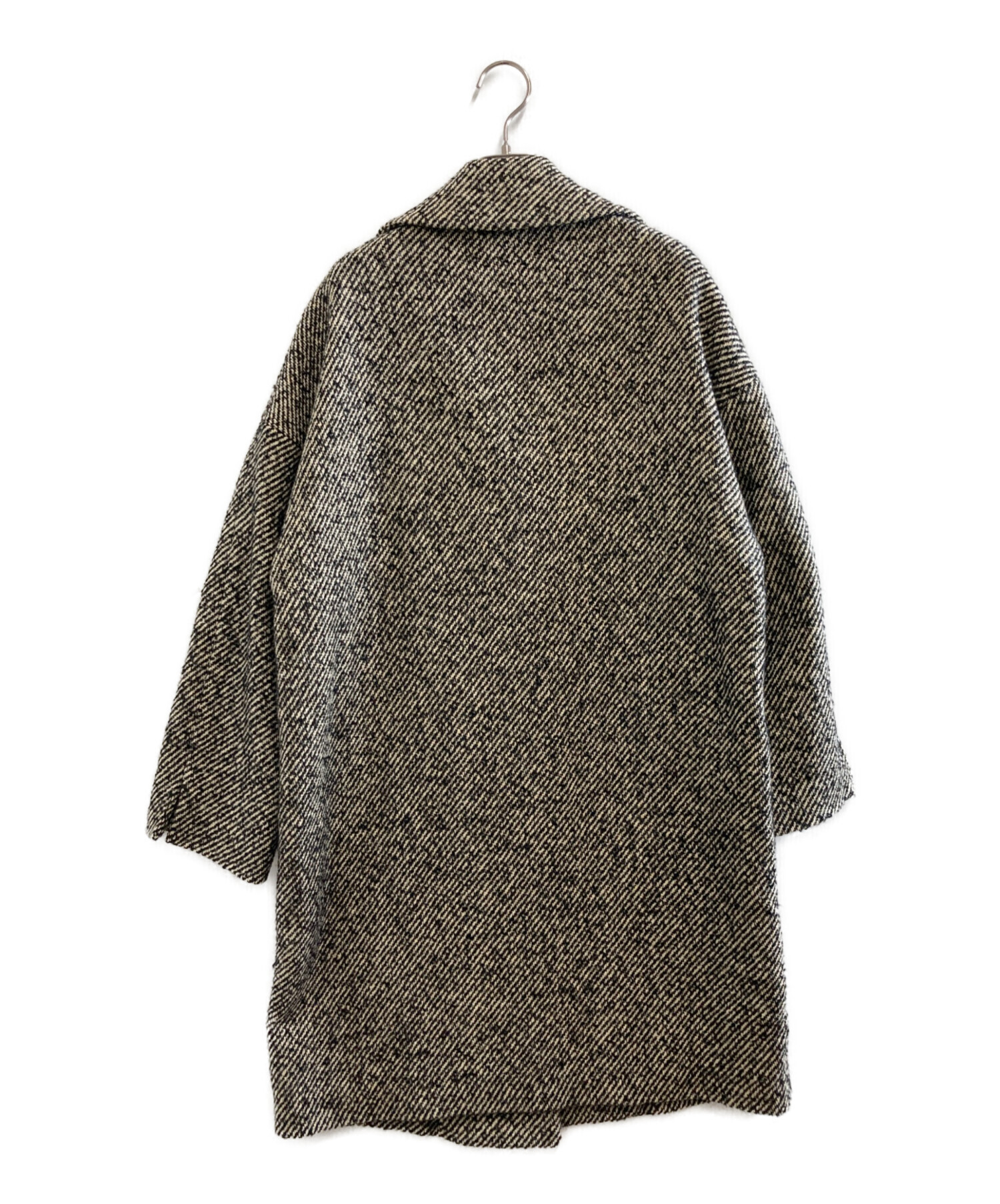【 大きいサイズ 】 ヘルノ　ダッフルコート　ミックスツイード　フード　ポケット 中古・古着通販】HERNO (ヘルノ) ダブルツイードコート ベージュ