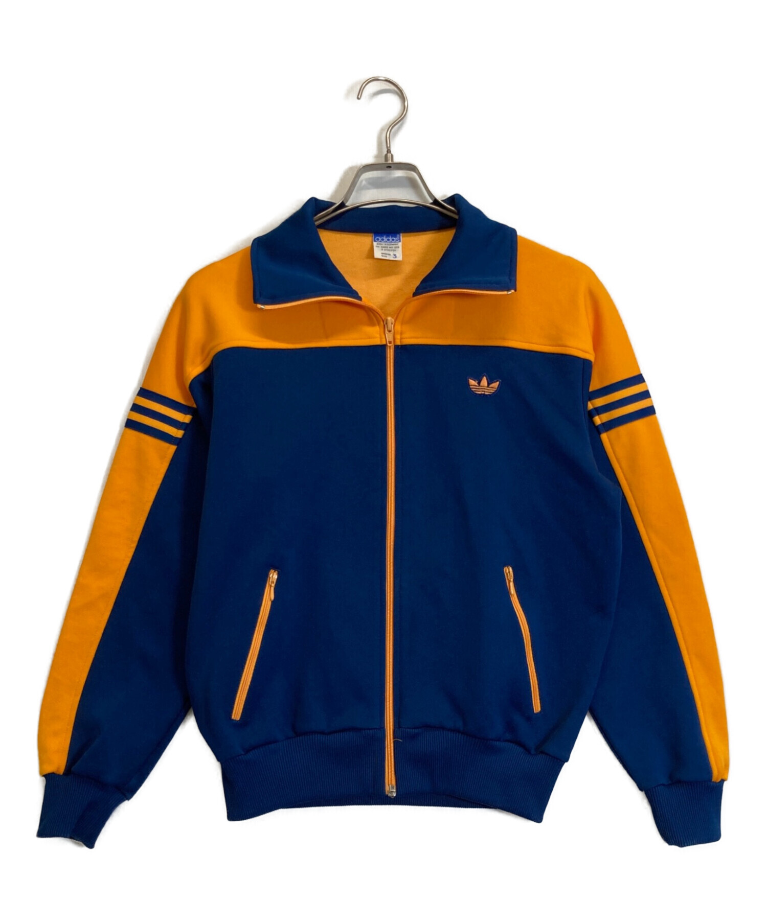 アディダス トラックジャケット 古着 00s 青 オレンジ L 19223 中古・古着通販】adidas (アディダス) トラックジャケット オレンジ