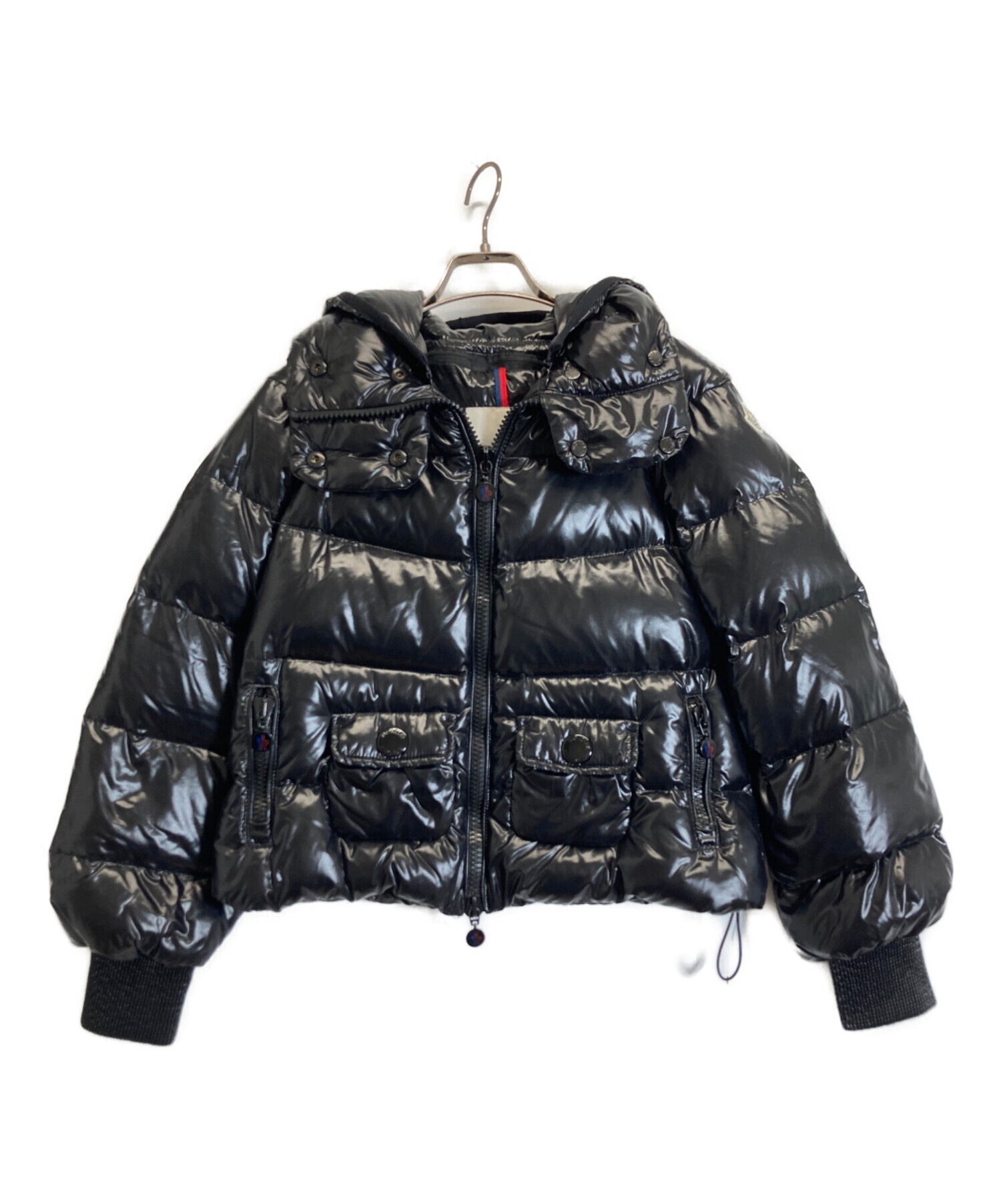 中古】<BR>MONCLER<BR>CLUNY ダウンジャケット ブラック サイズ：3<BR 