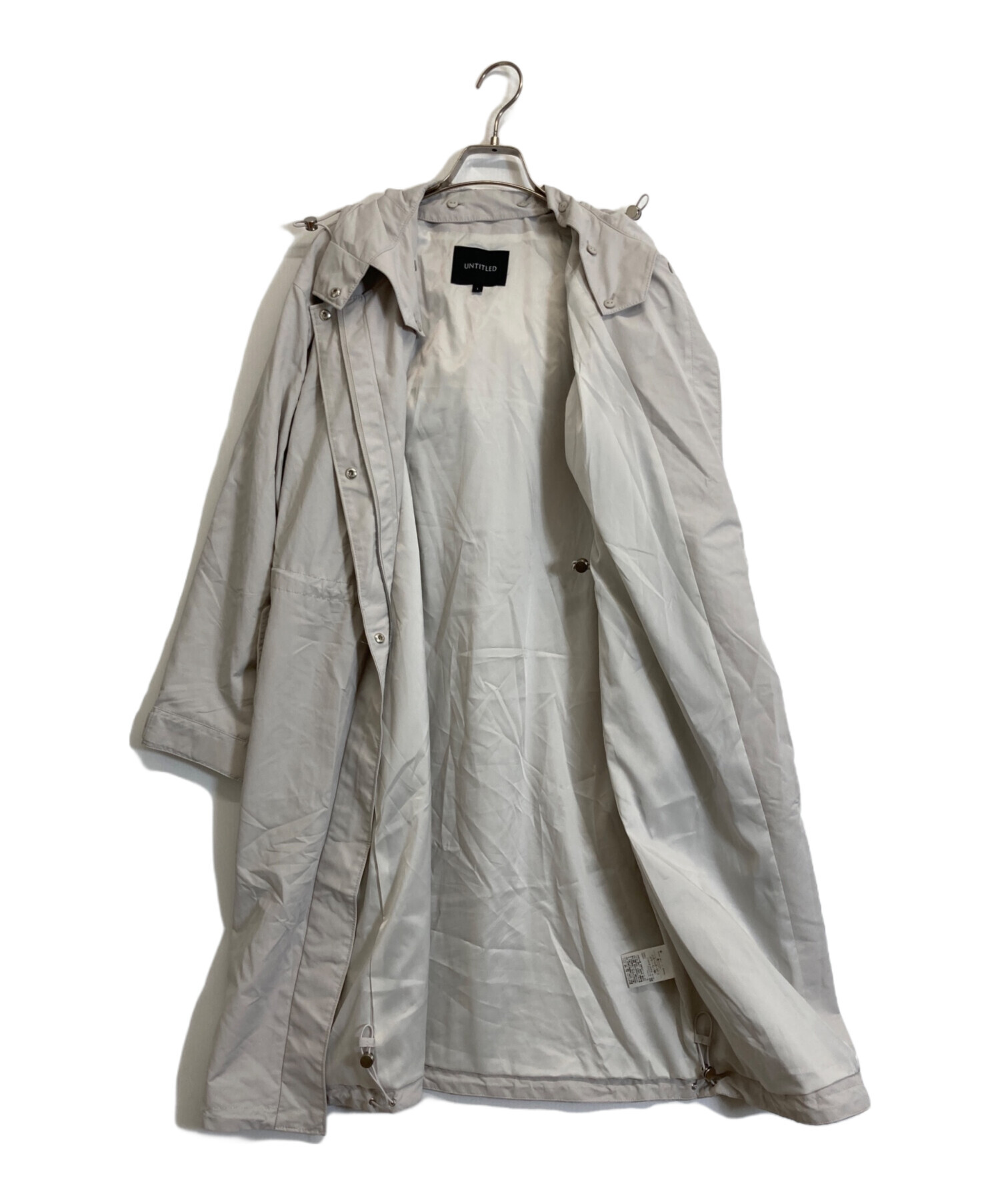 中古・古着通販】UNTITLED (アンタイトル) 2WAY モッズコート グレー