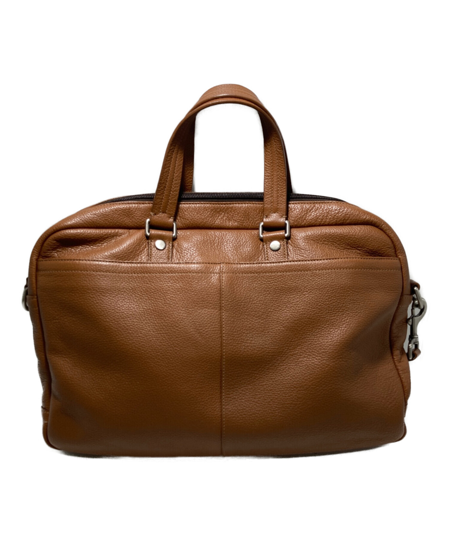 COACH 2WAY レザーバッグ　ブラウン 中古・古着通販】COACH (コーチ) 2WAYショルダーバッグ ブラウン