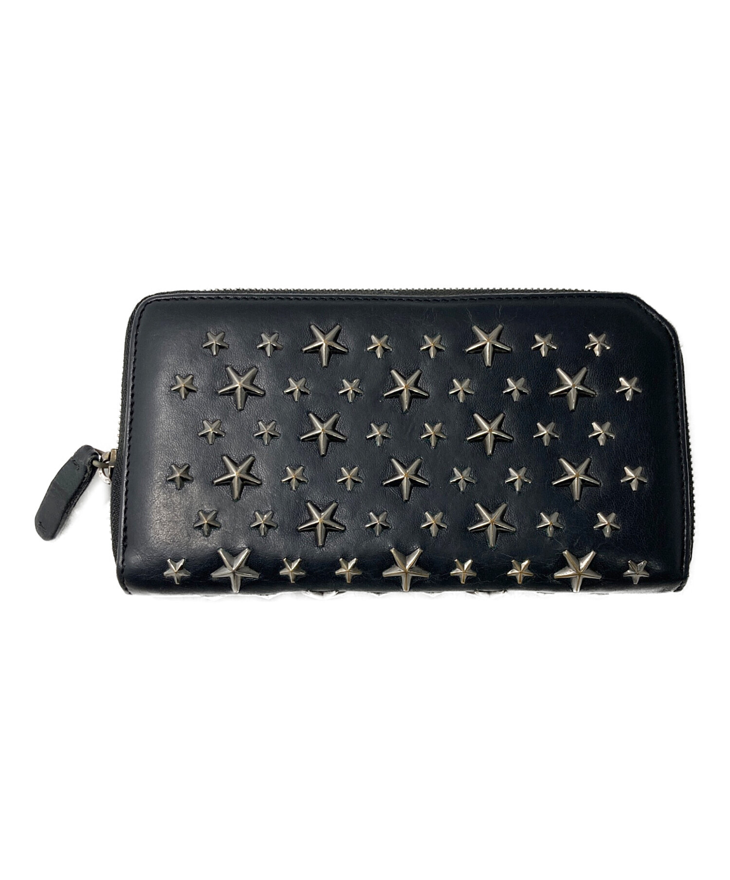ジミーチュウ 財布 スター キルティングレザー ラウンドファスナー 中古・古着通販】JIMMY CHOO (ジミーチュウ) スタースタッズラウンド
