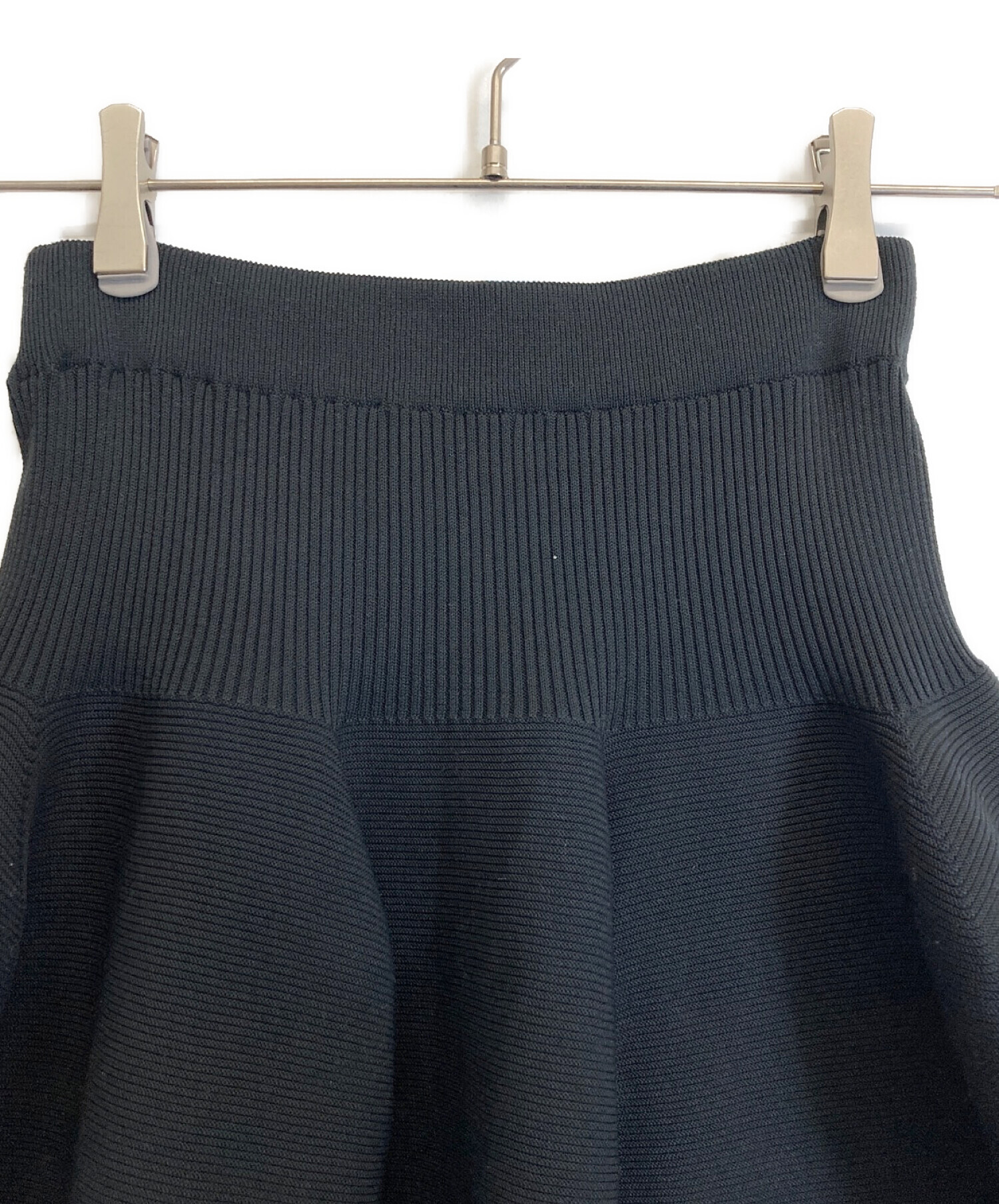 CFCL POTTERY ニットスカート　ブラック　サイズ1 中古・古着通販】CFCL (シーエフシーエル) POTTERY SKIRT / ボーダー