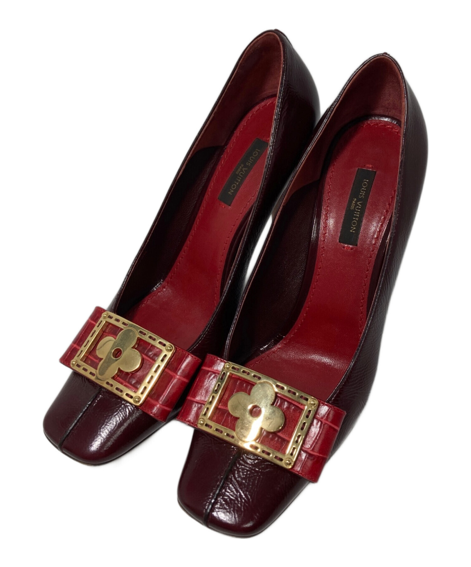 Louis Vuitton エナメルパンプス 中古・古着通販】LOUIS VUITTON (ルイ ヴィトン) エナメルパンプス
