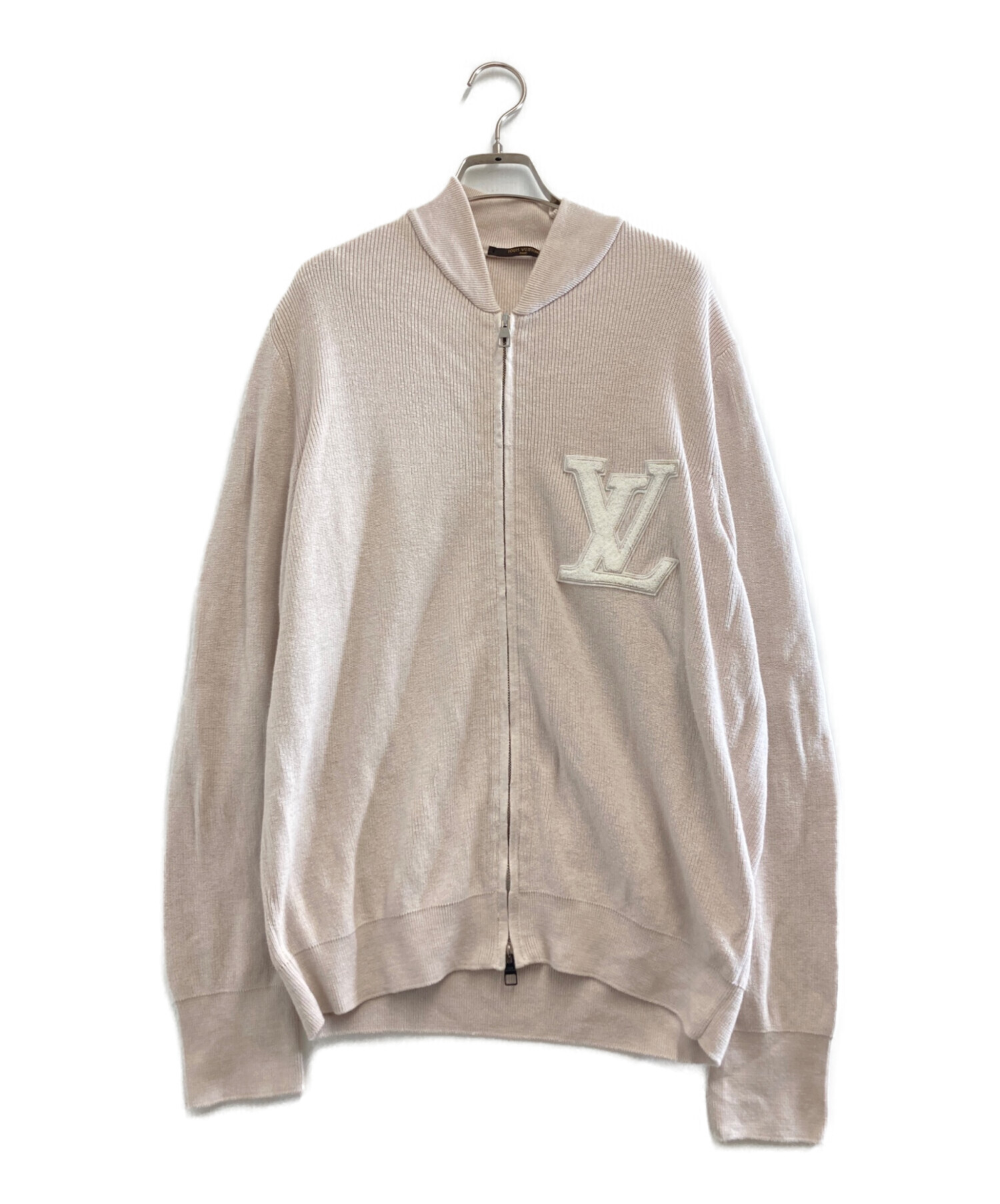 LOUIS VUITTON - LOUIS VUITTON ルイヴィトン カジュアルジャケット XS ベージュ 【古着】【中古】 中古・古着通販】LOUIS VUITTON (ルイ ヴィトン) ニットジャケット